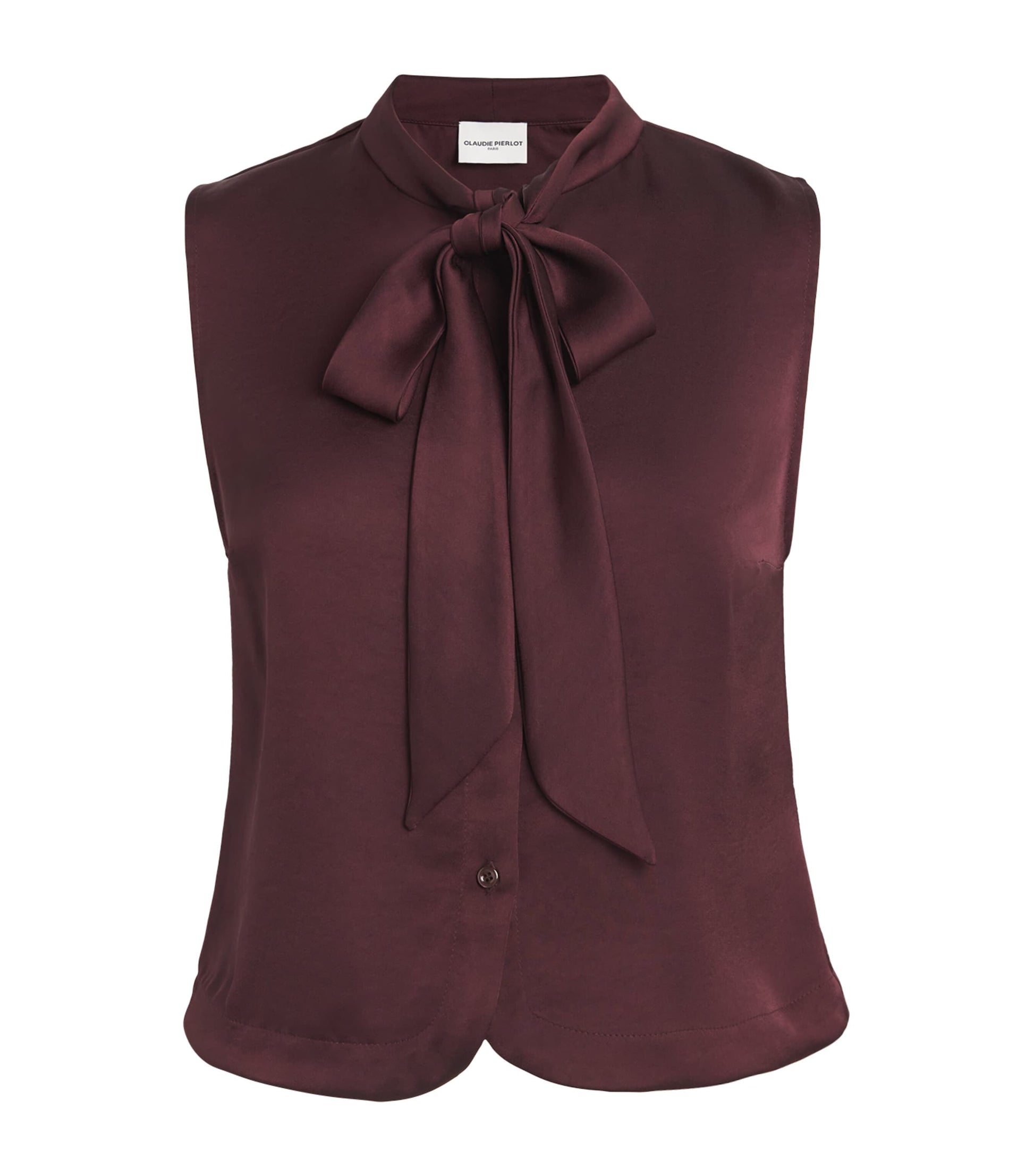 Red Lavallière-Neck Top