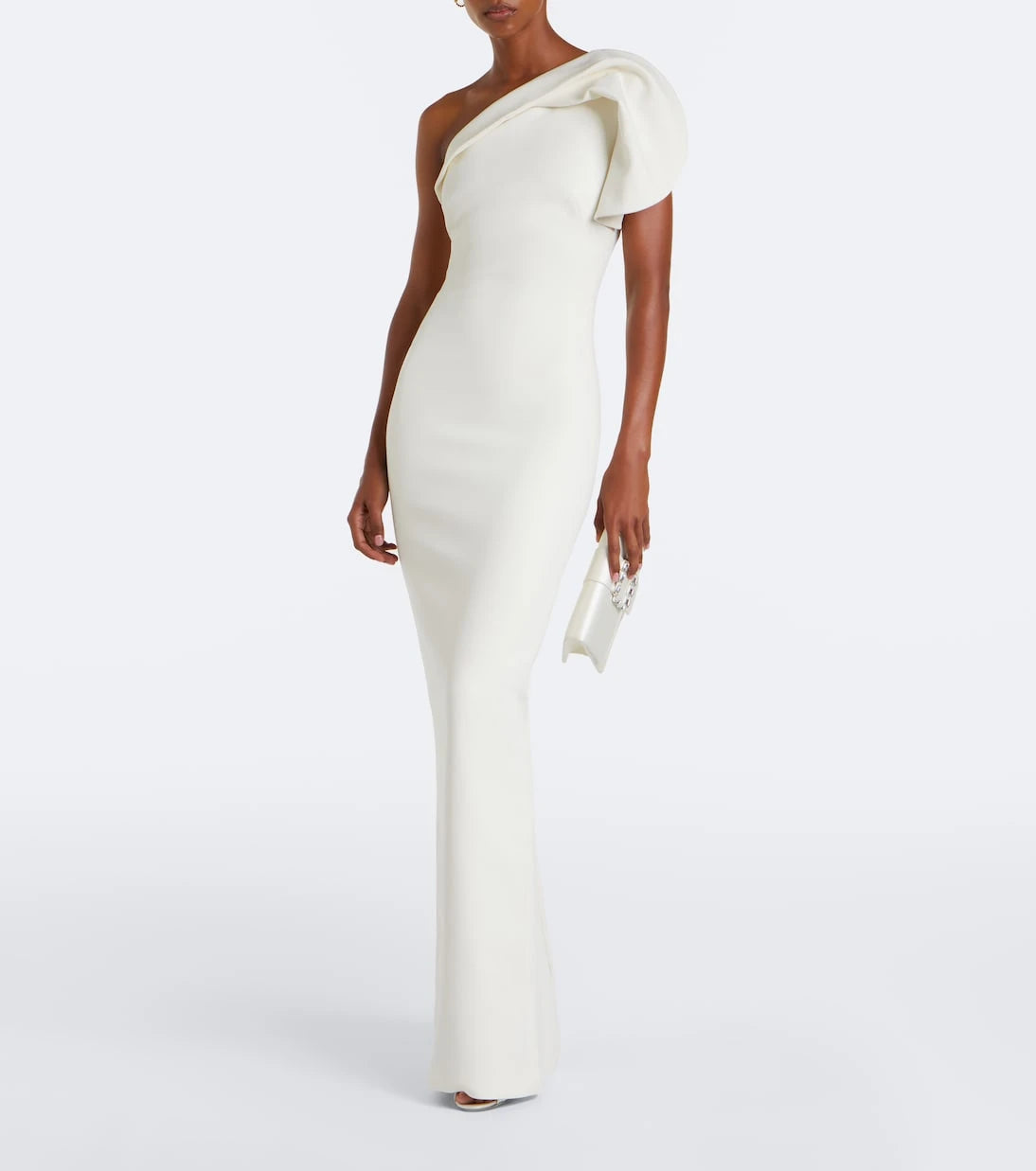 Safiyaa - One-shoulder crêpe gown