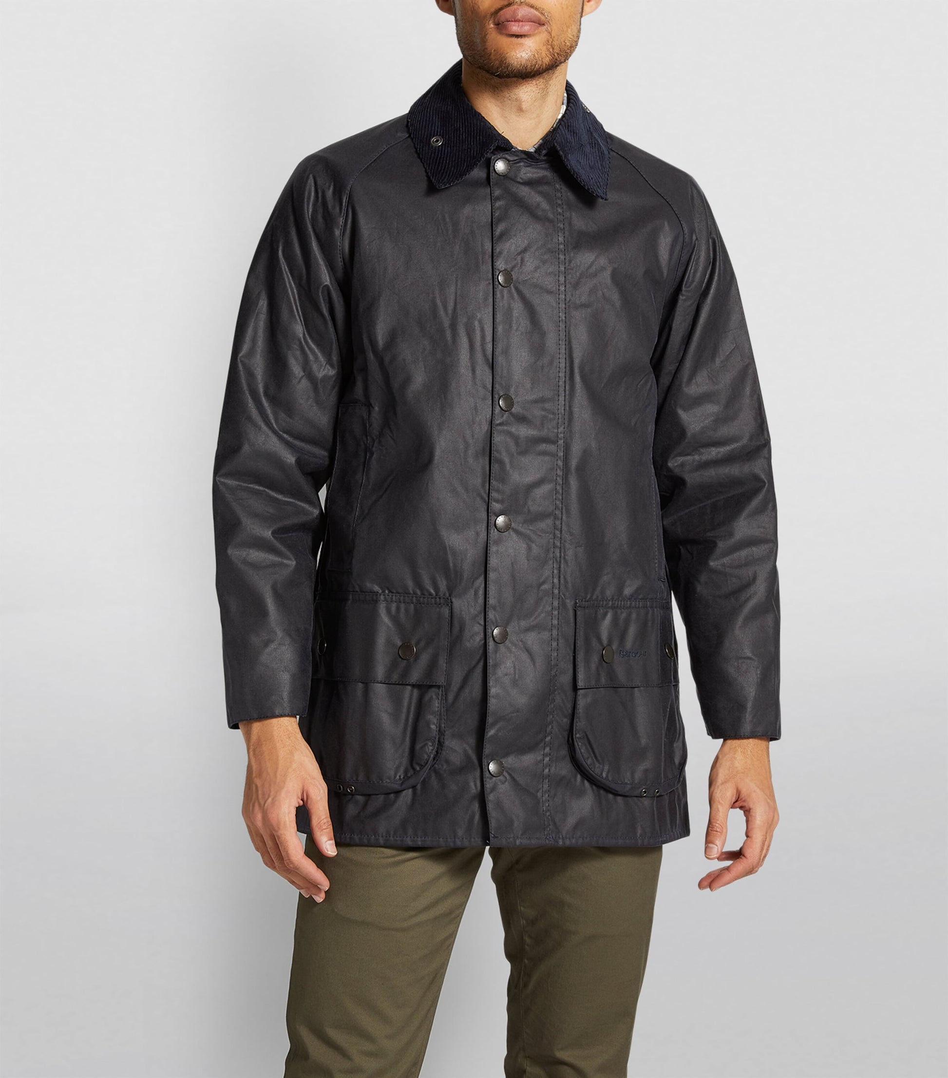 Navy Waxed Beaufort Jacket