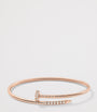 Small Rose Gold and Diamond Juste Un Clou Bracelet