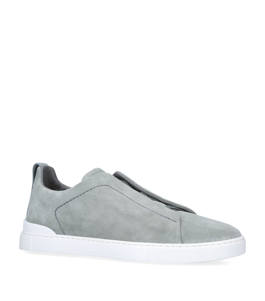 Suede Triple Stitch Sneakers