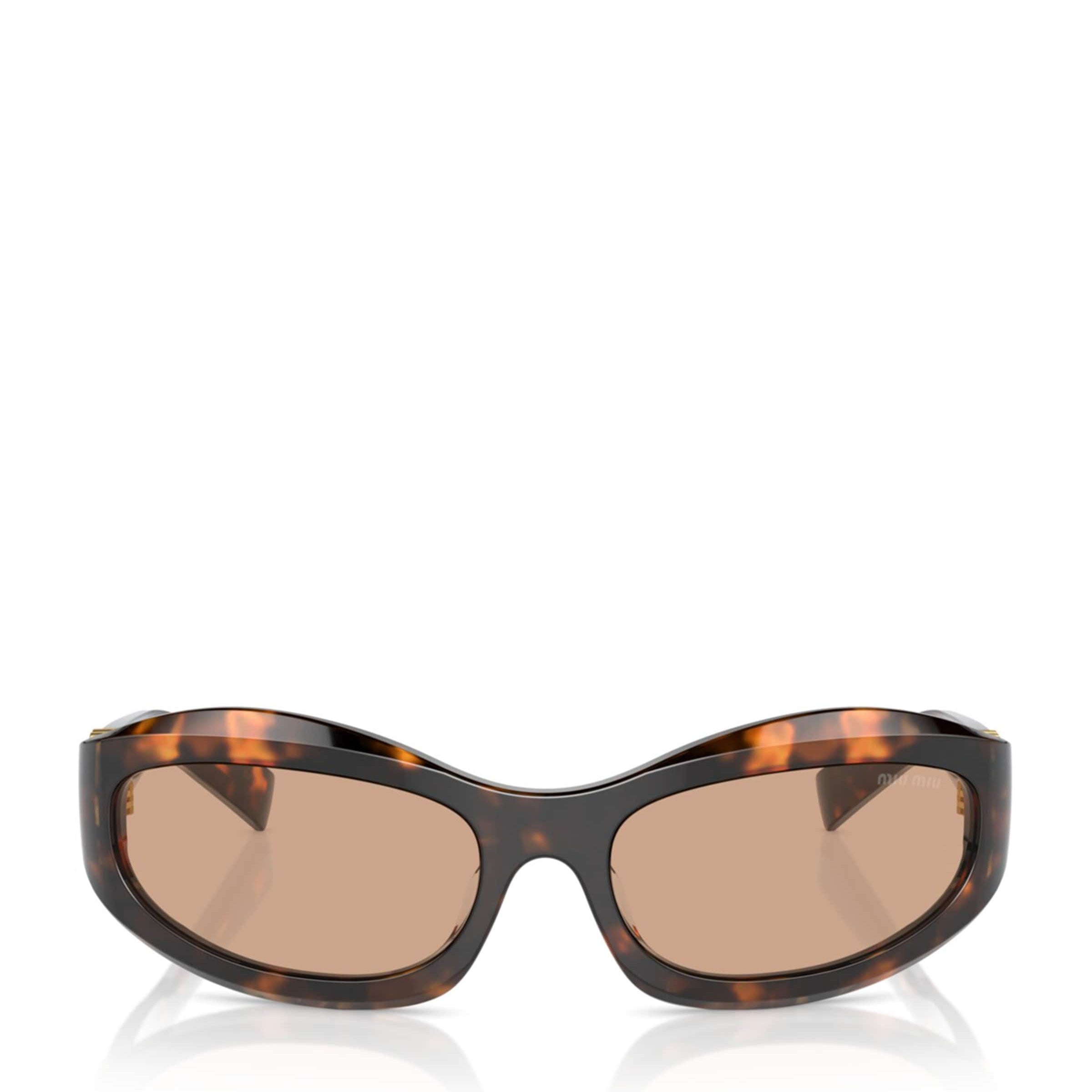 Brown Acetate Cat Eye MU14ZS Sunglasses