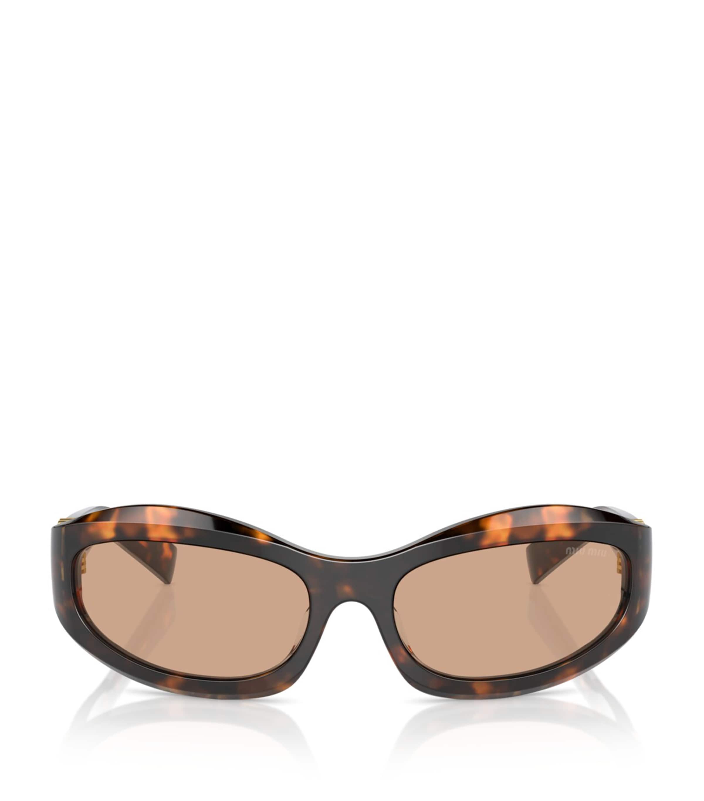 Brown Acetate Cat Eye MU14ZS Sunglasses