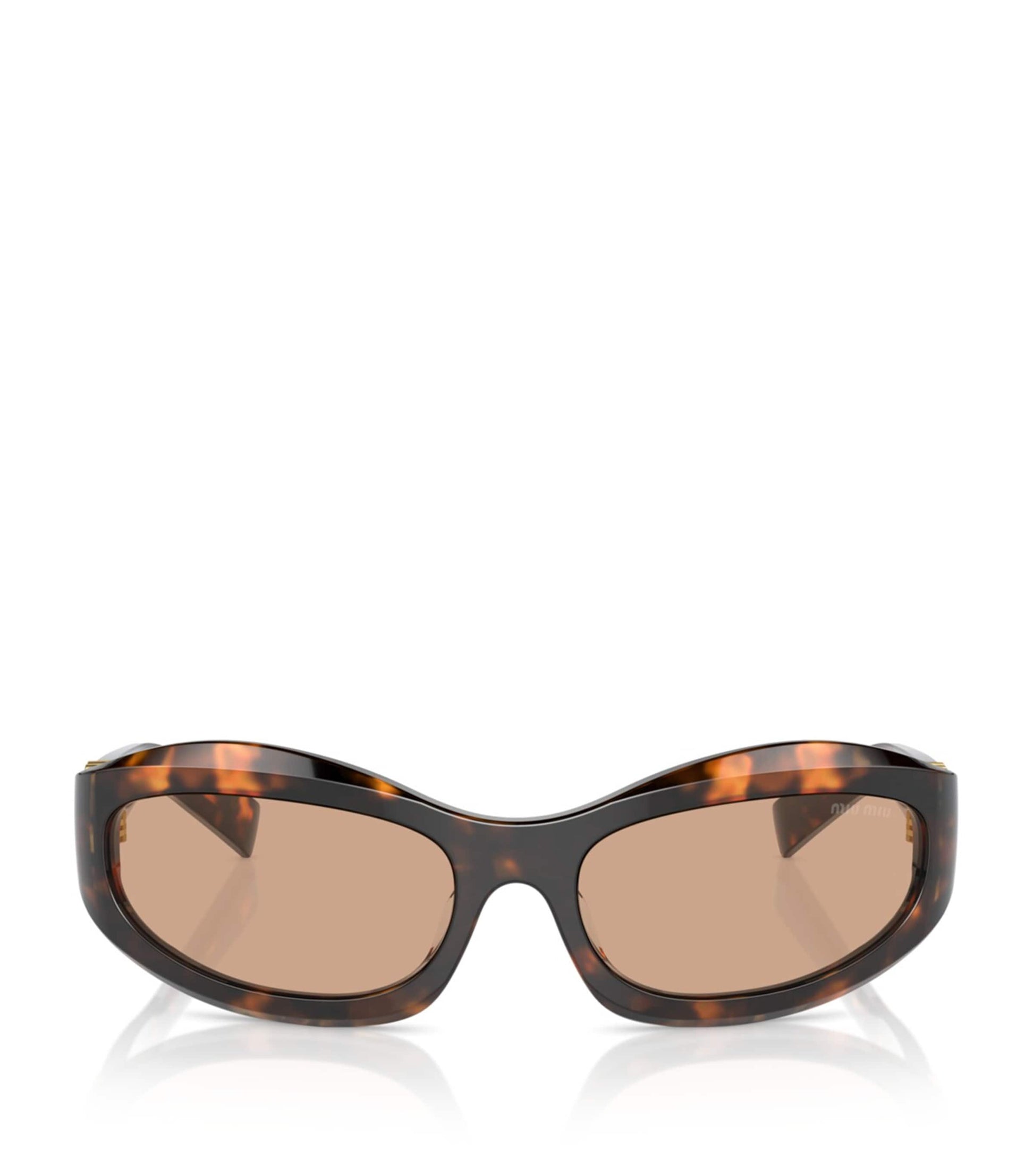 Brown Acetate Cat Eye MU14ZS Sunglasses