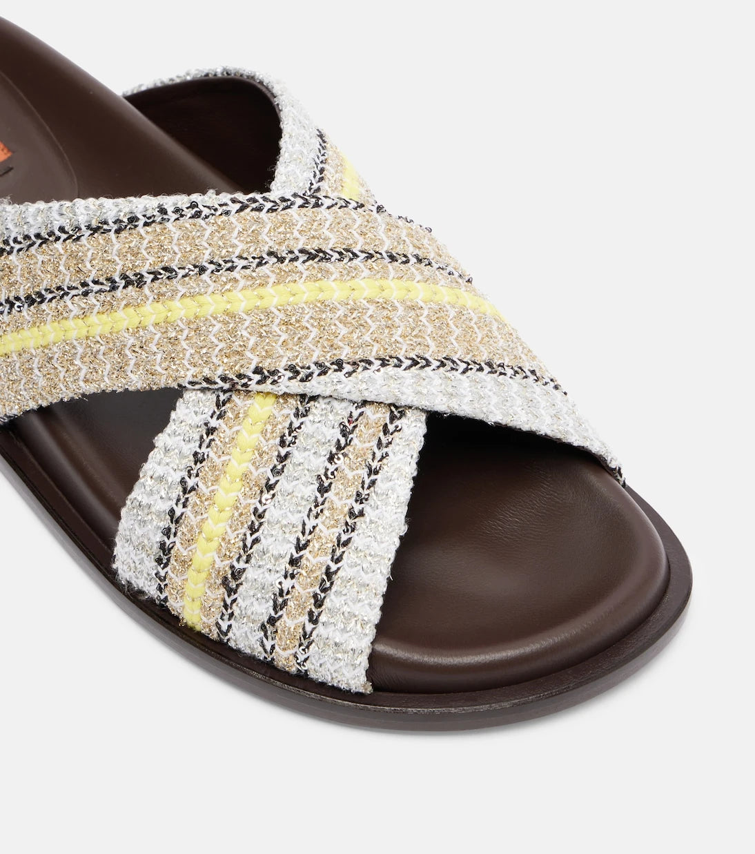 Missoni - Viola striped lamé sandals