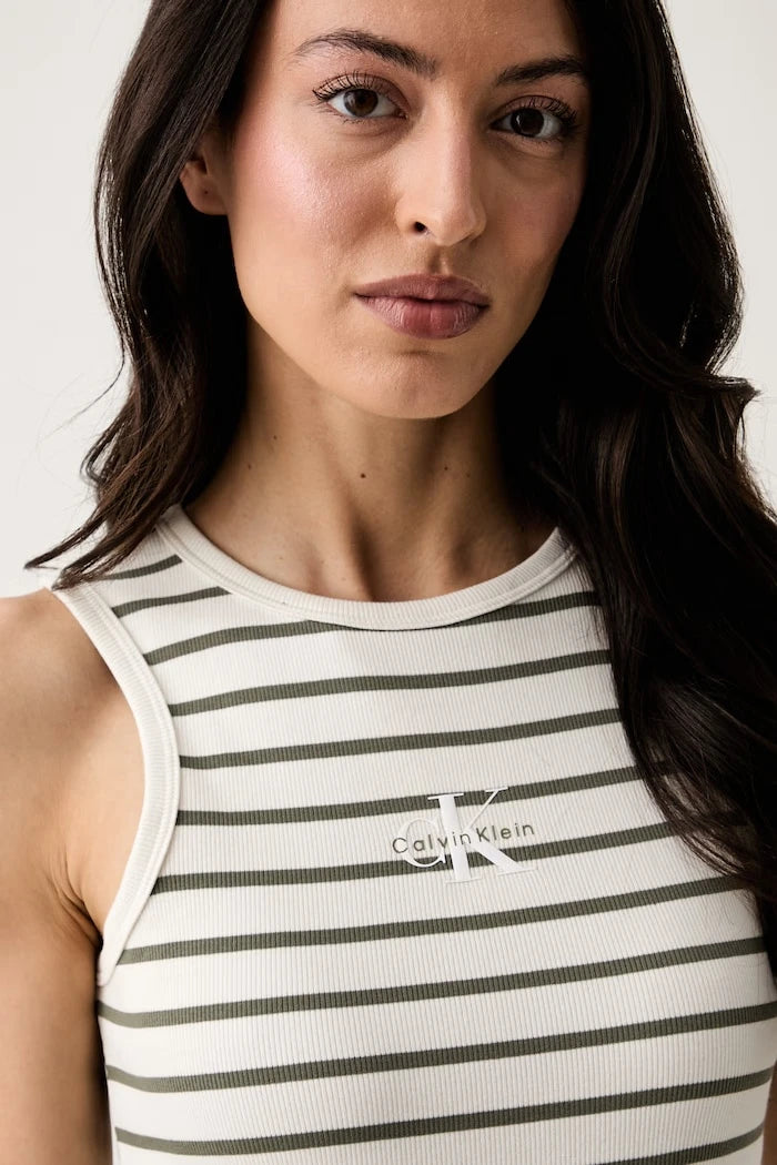 Calvin Klein Jeans pamuk ve elastanlı vücuda oturan elbise
