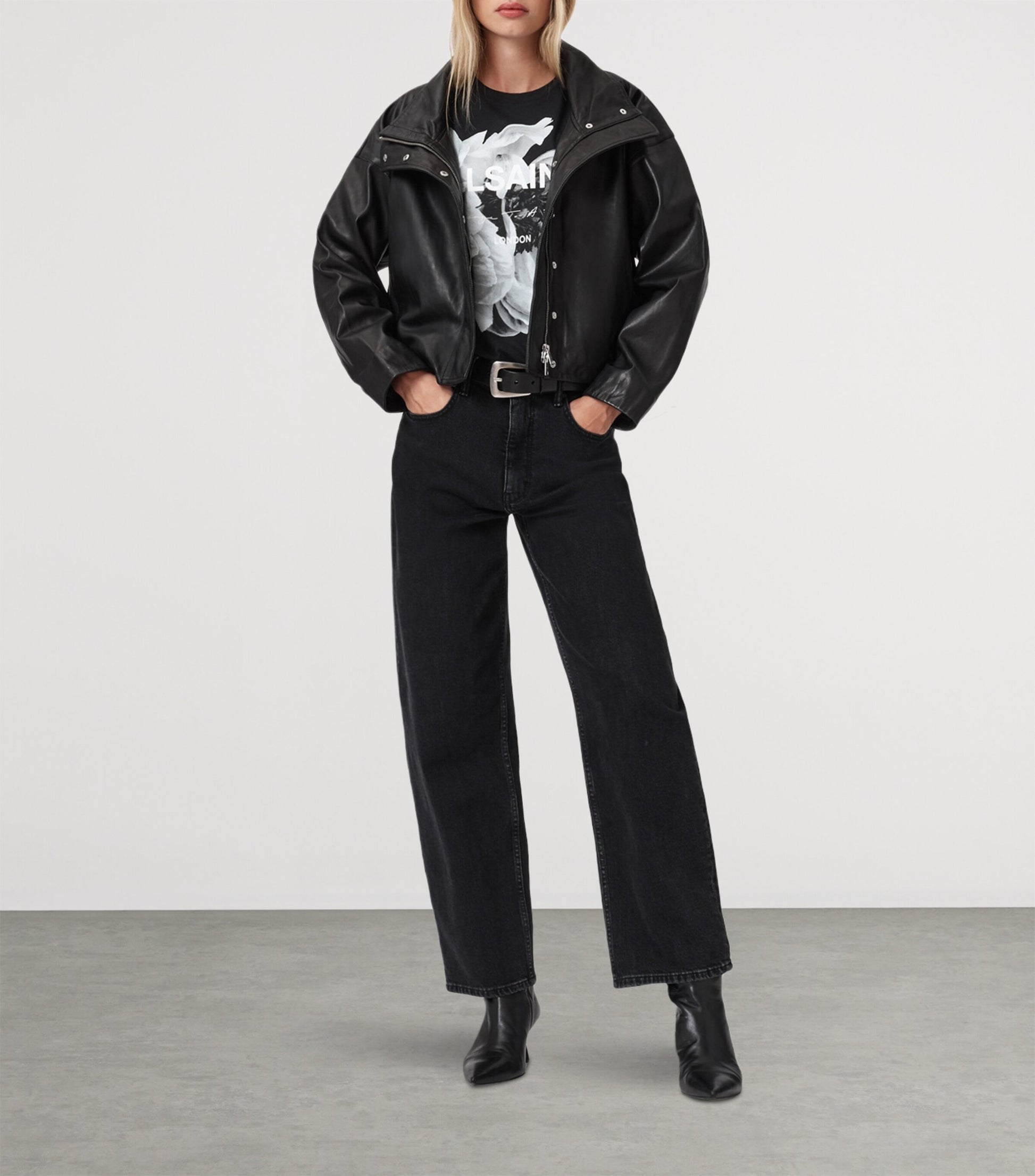 Black Organic Cotton Lena Anna T-Shirt