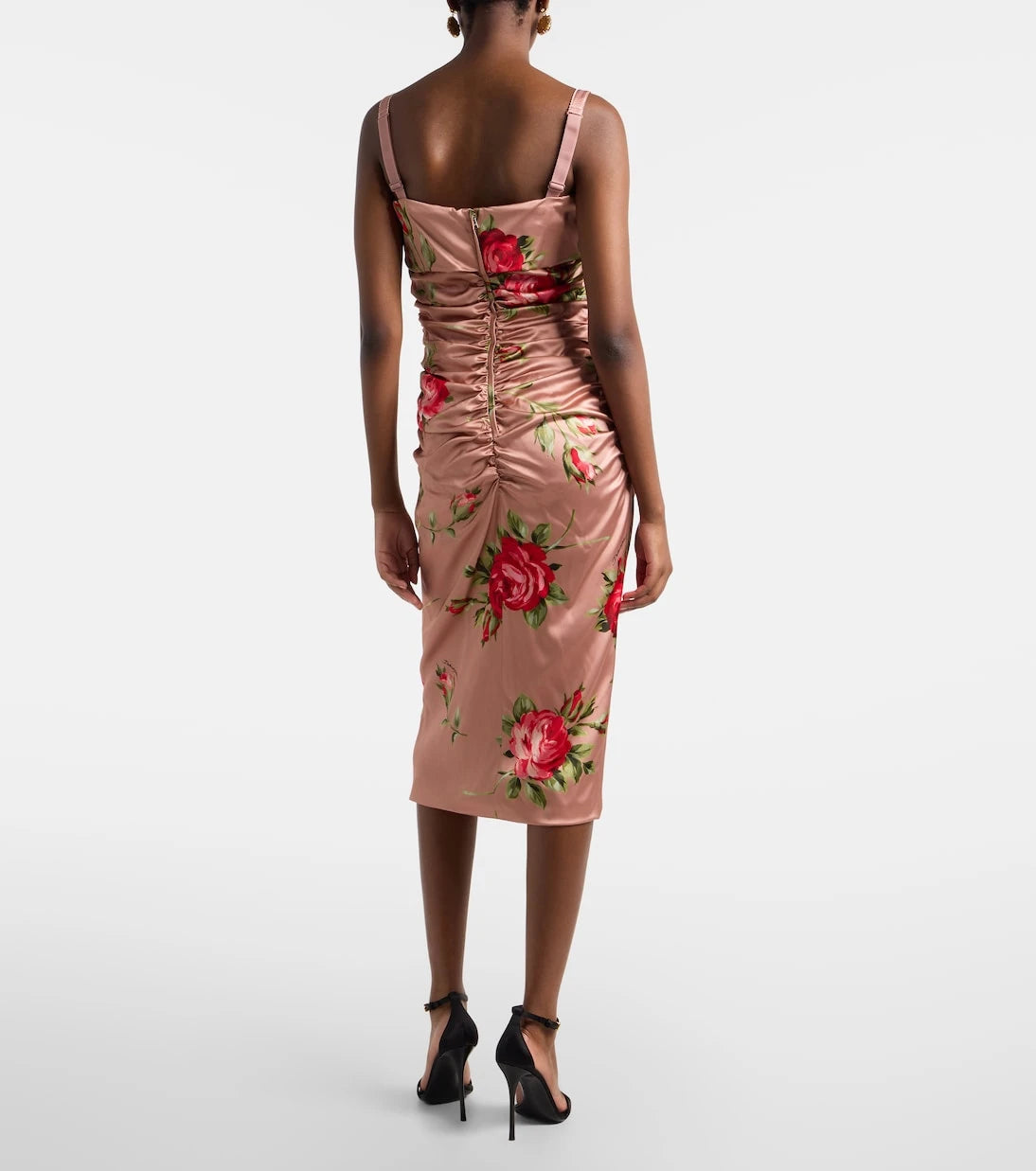 Dolce&Gabbana - Floral satin midi dress
