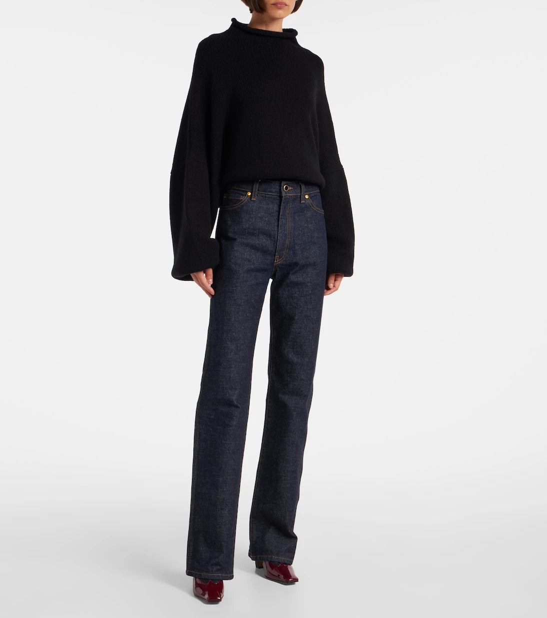 Khaite - Danielle high-rise straight jeans