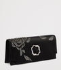 Malone Souliers Black Satin Embellished Vivien Clutch Bag