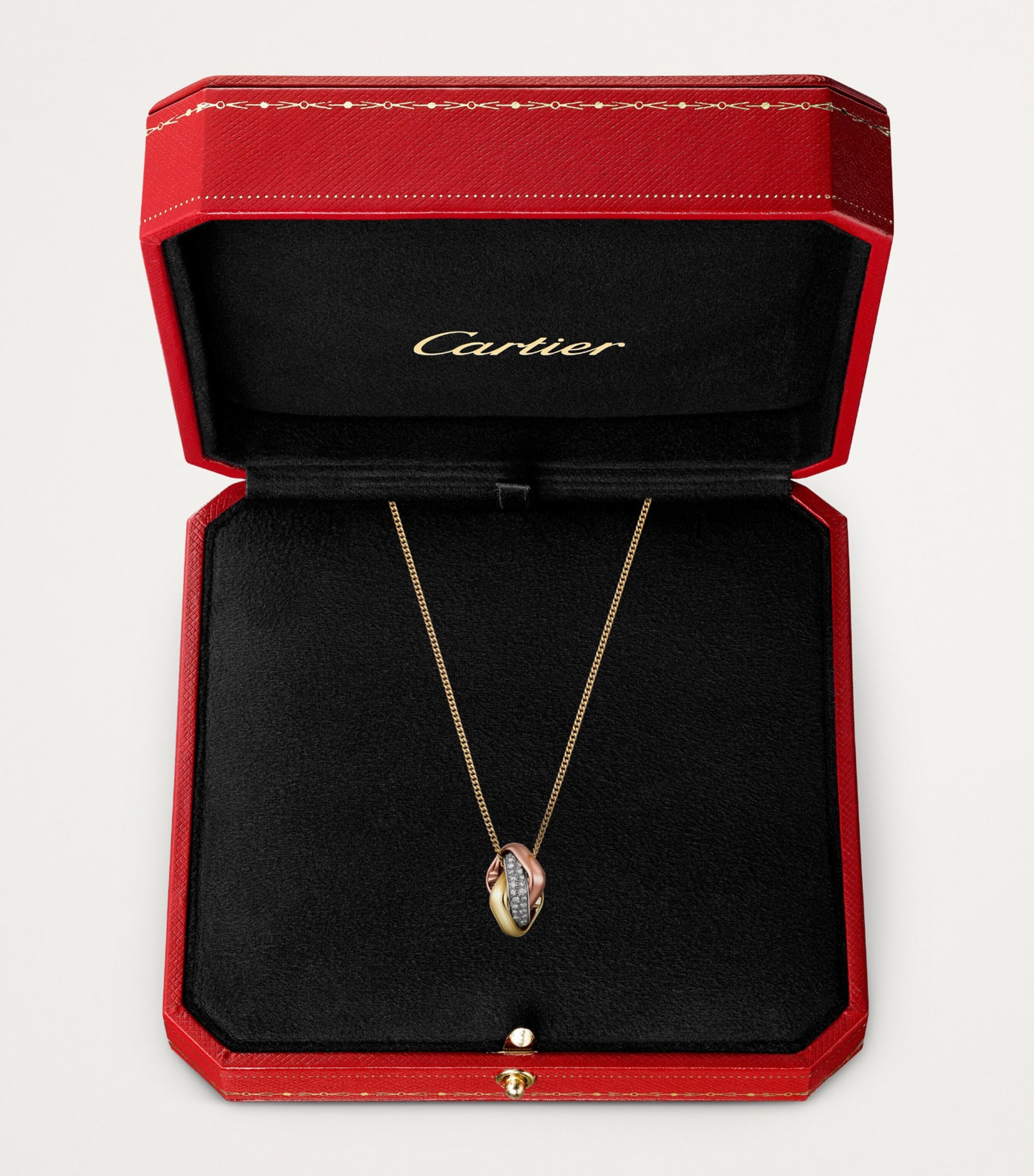Cartier Gold and Diamond Trinity Necklace