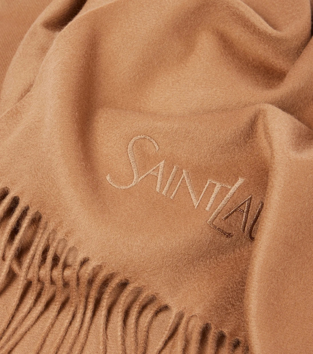 Saint Laurent - Fringed cashmere scarf