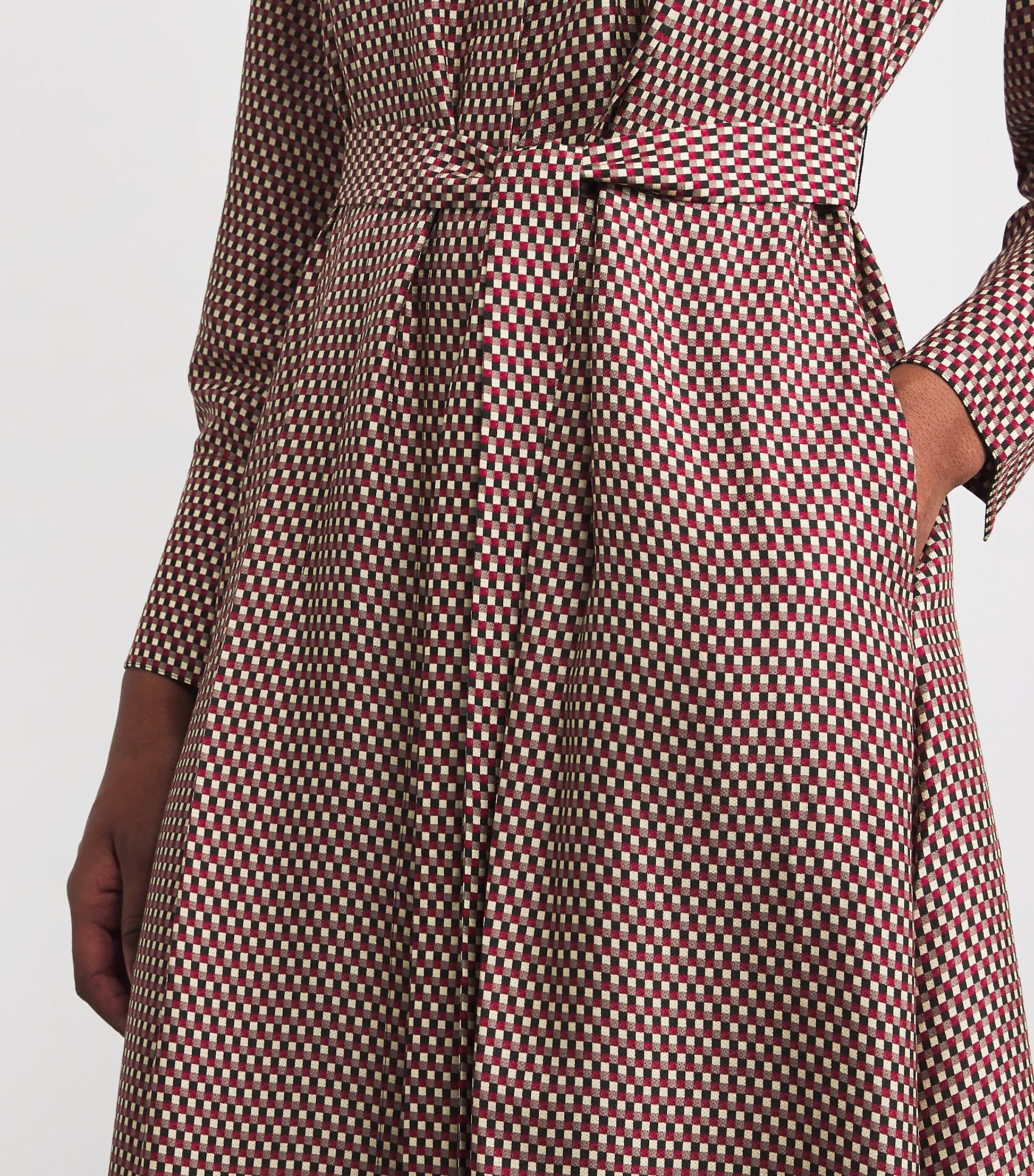 Check Print Orlan Midi Shirt Dress