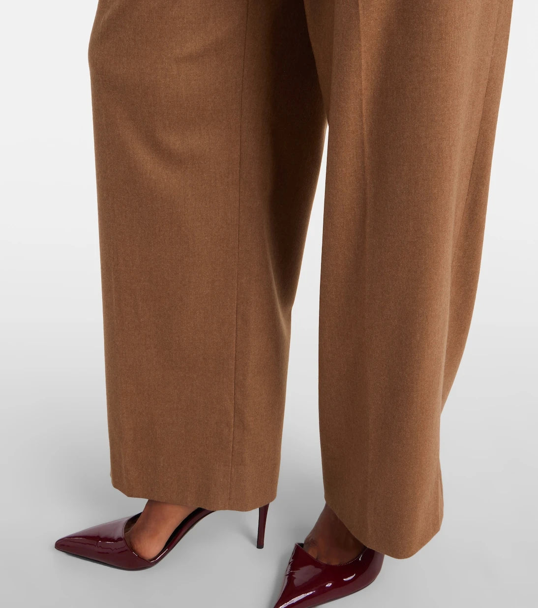 Khaite - August high-rise wool straight pants