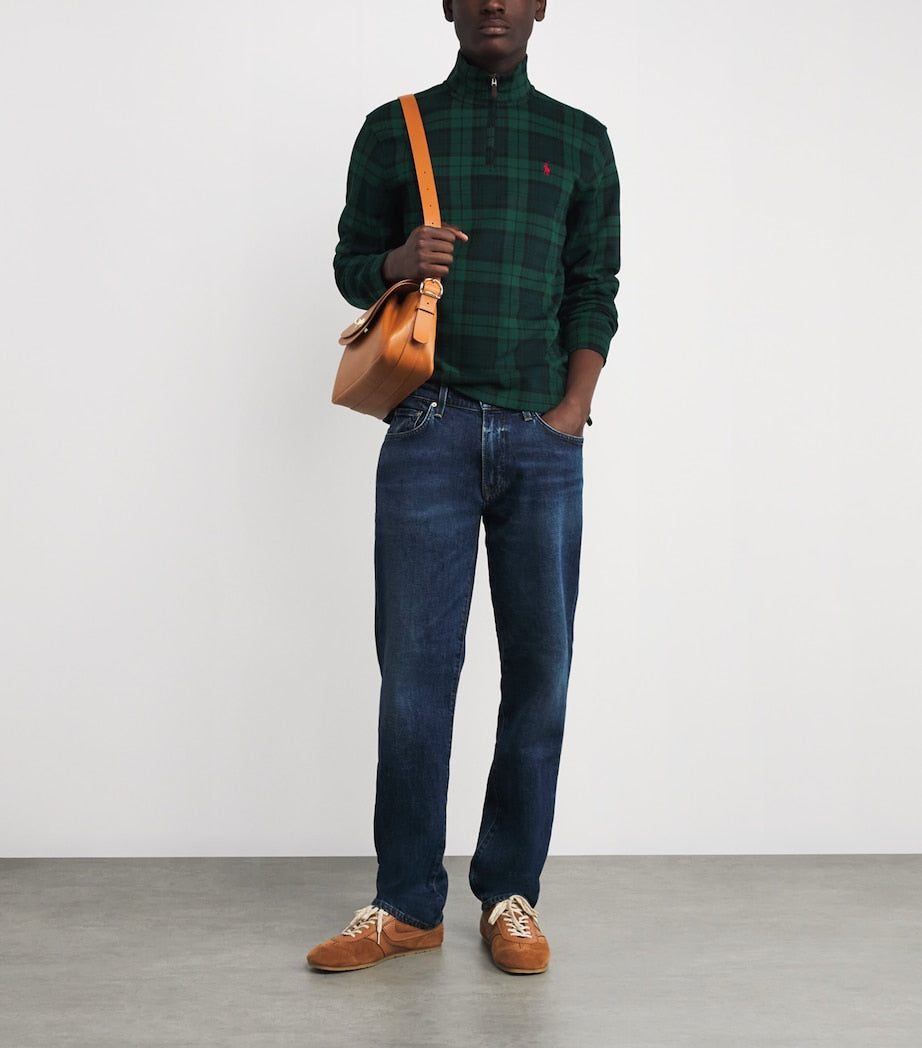 Polo Ralph Lauren Multi Cotton Tartan Quarter-Zip Sweatshirt