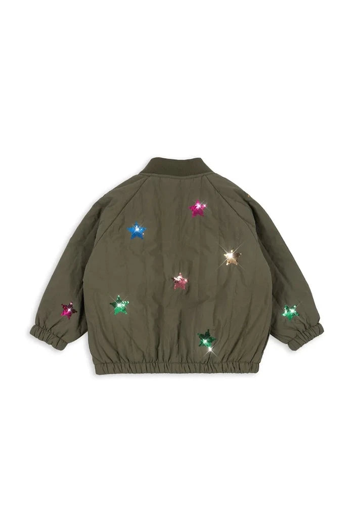 Детско яке бомбър Konges Sløjd JUNO SEQUIN BOMBER JACKET