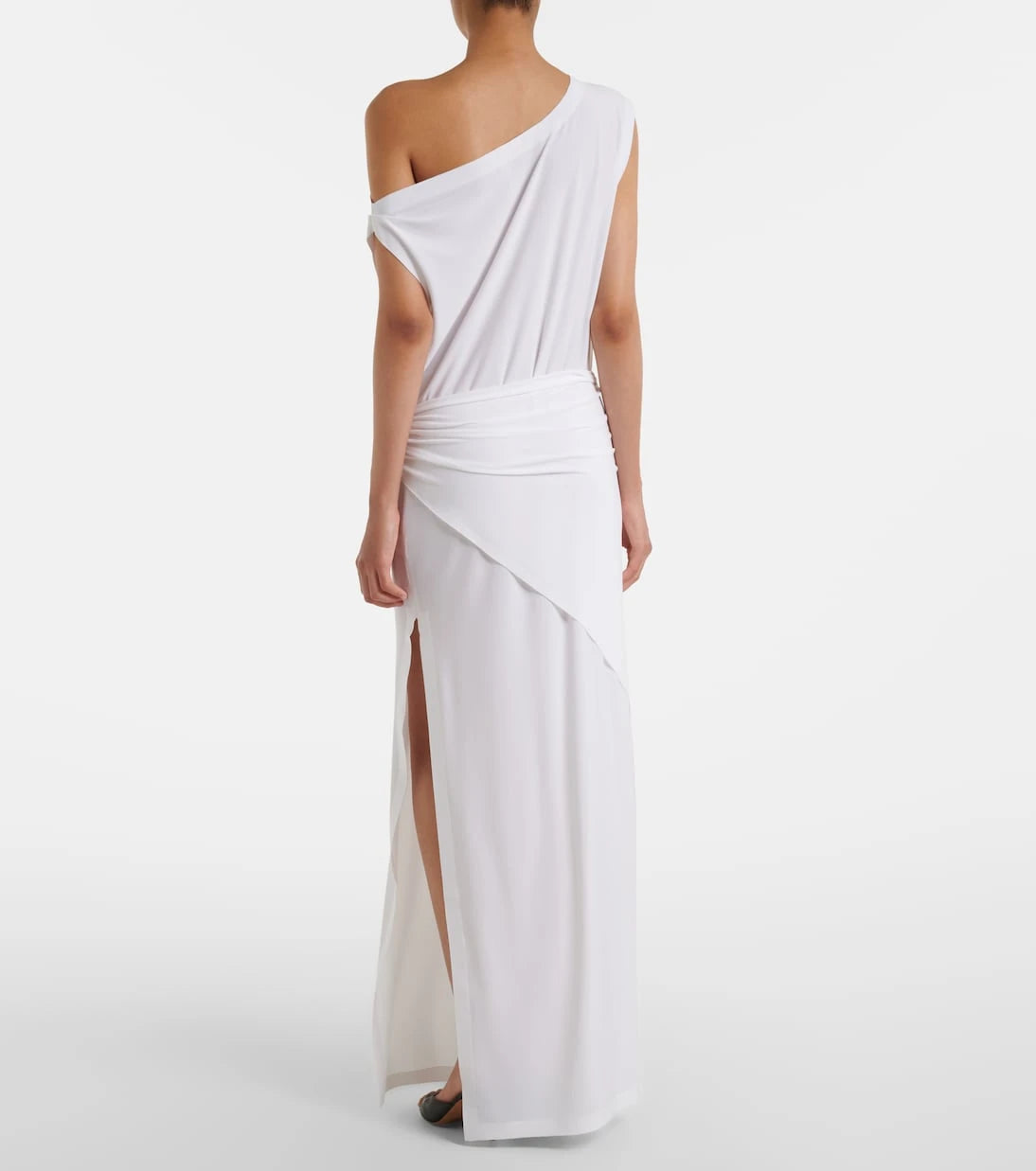 Norma Kamali - One-shoulder jersey maxi dress