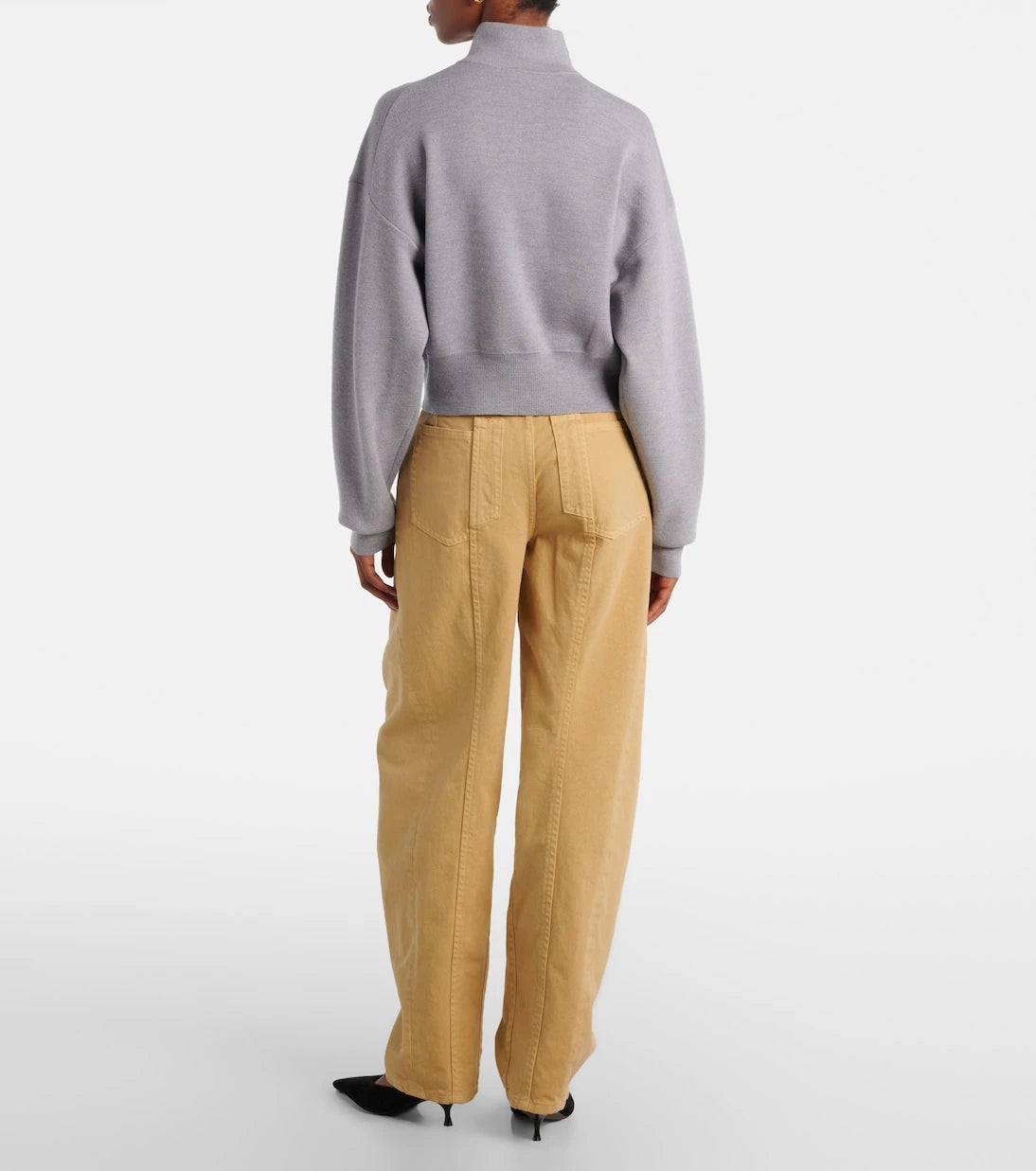 Victoria Beckham - Wool-blend half-zip sweater