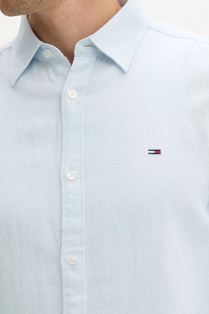 Tommy Jeans erkek keten gömlek
