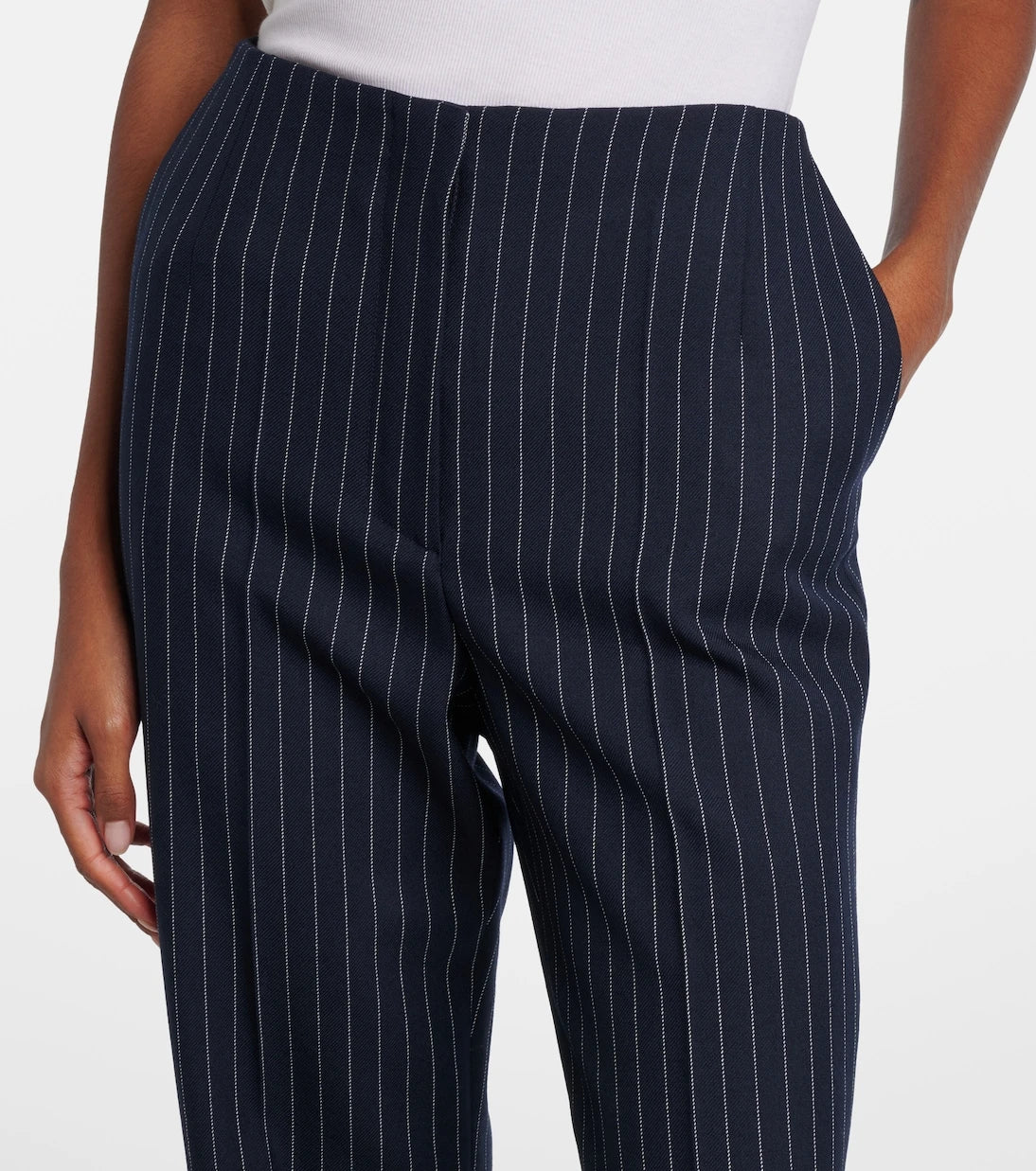 Mugler - re/edit high-rise wool straight pants