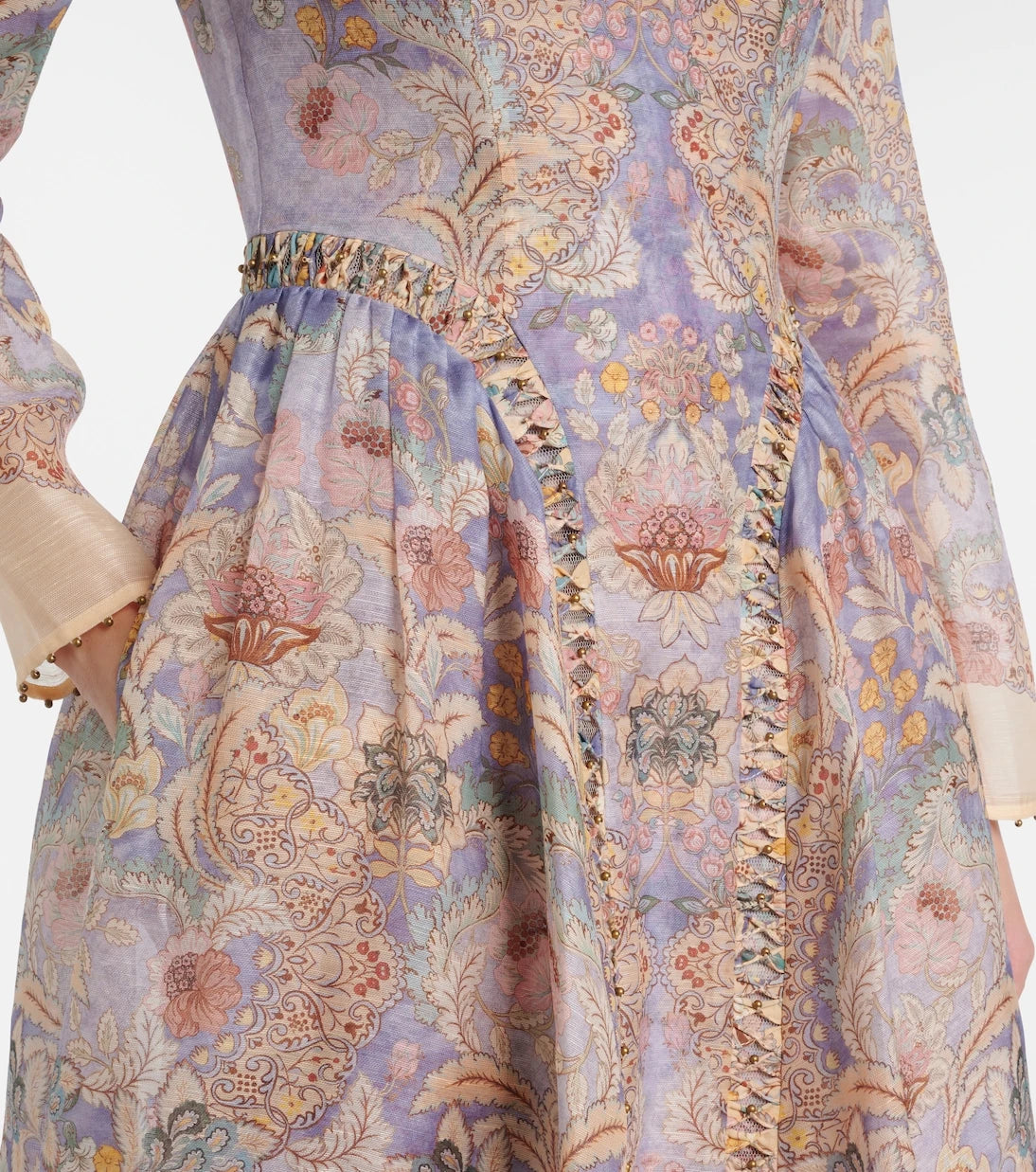 Zimmermann - Rebellion linen and silk midi dress