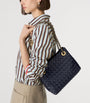 Bottega Veneta Blue Small Leather Andiamo Chain Shoulder Bag