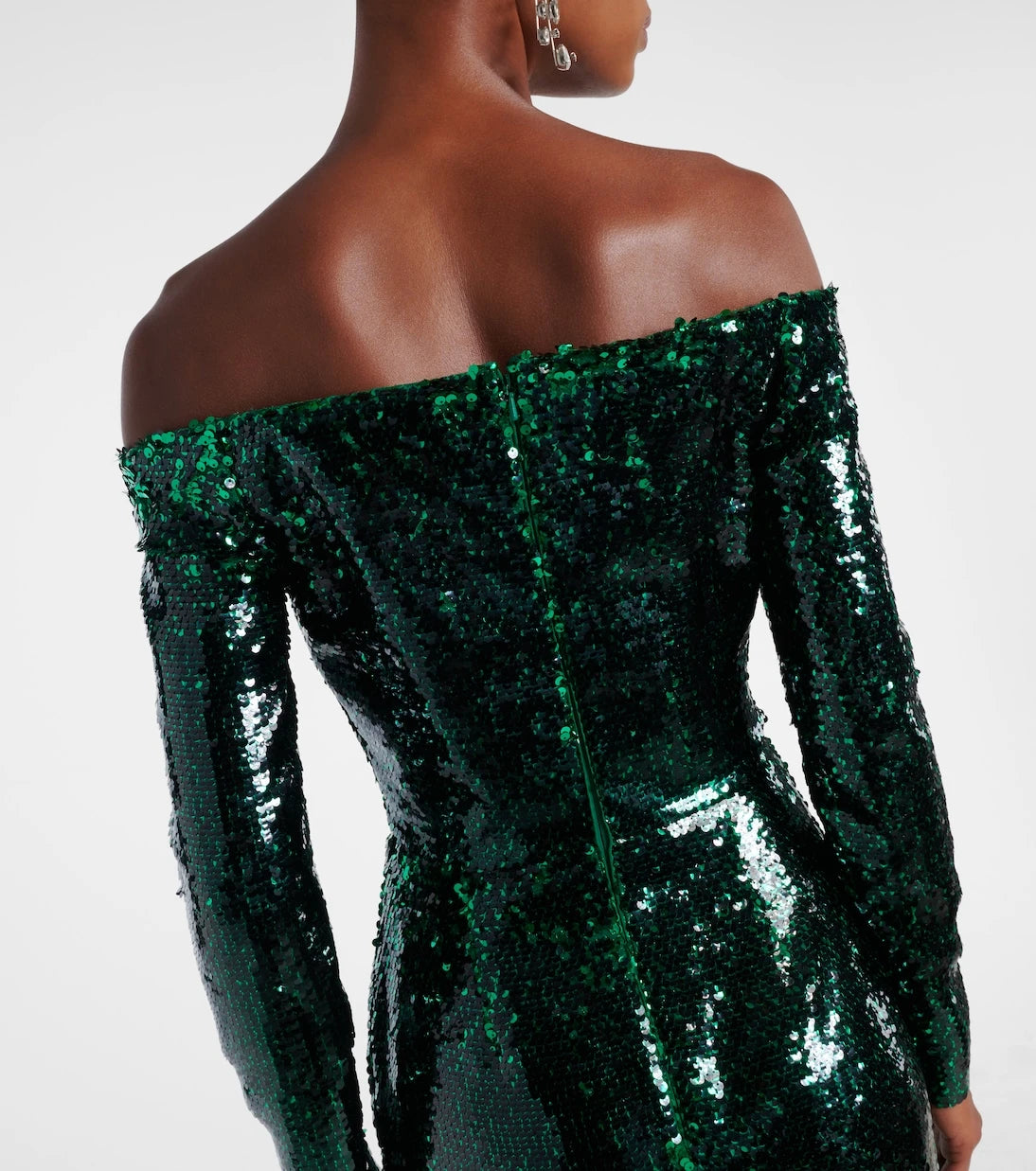 Elie Saab - Sequined off-shoulder gown