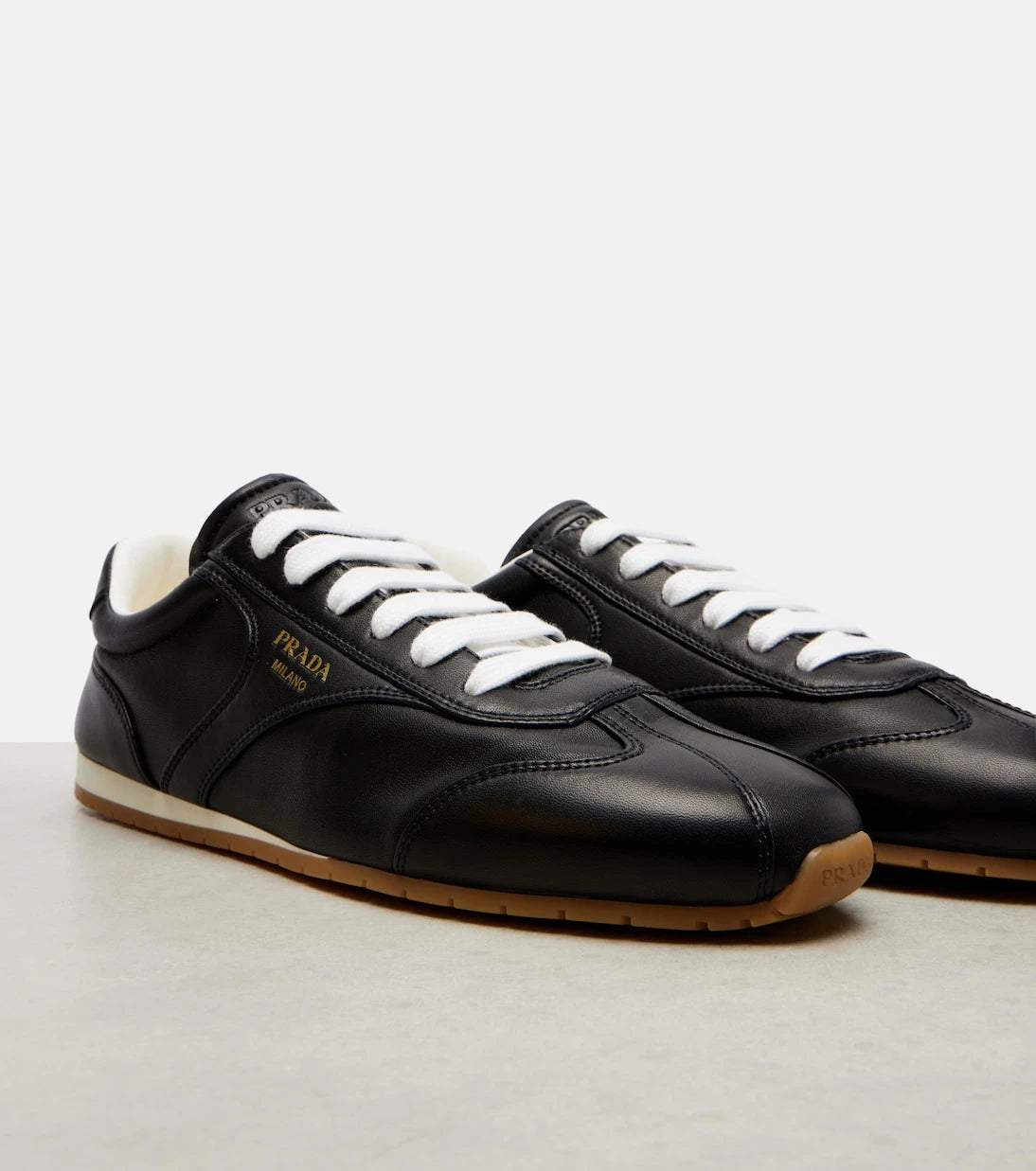 Prada - Leather sneakers
