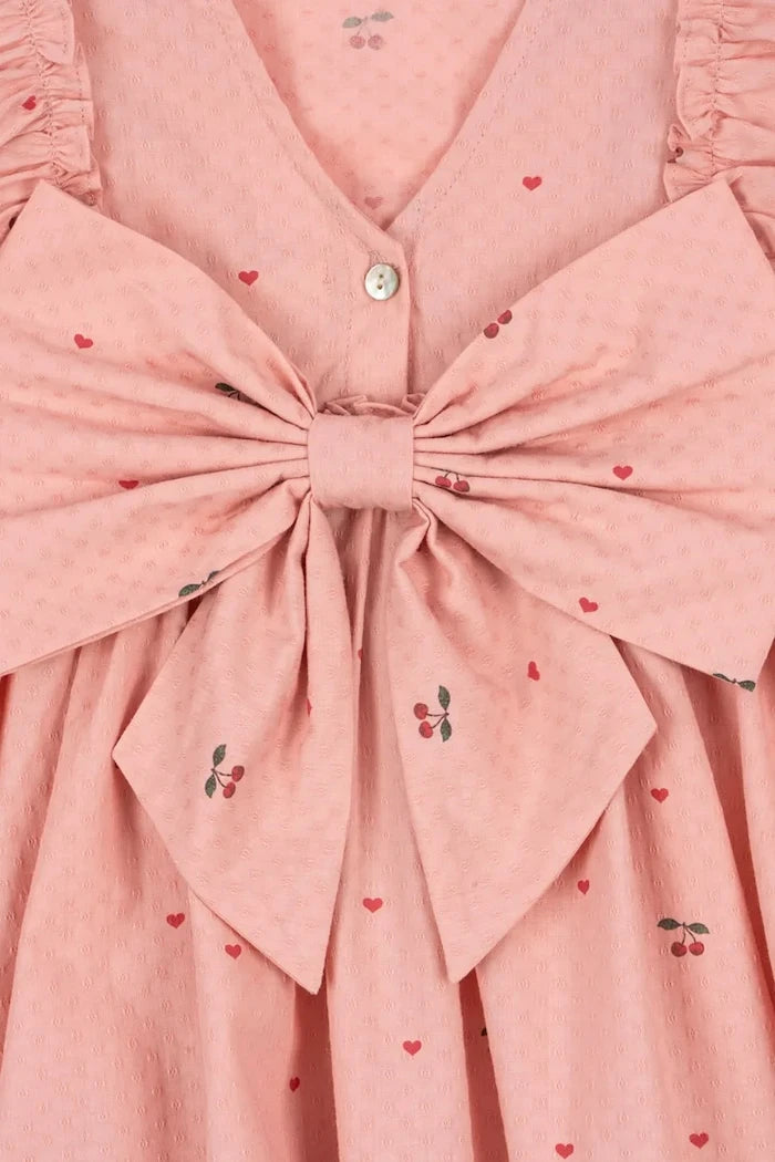 Konges Sløjd pamuk elbise EVIA FRILL DRESS GOTS