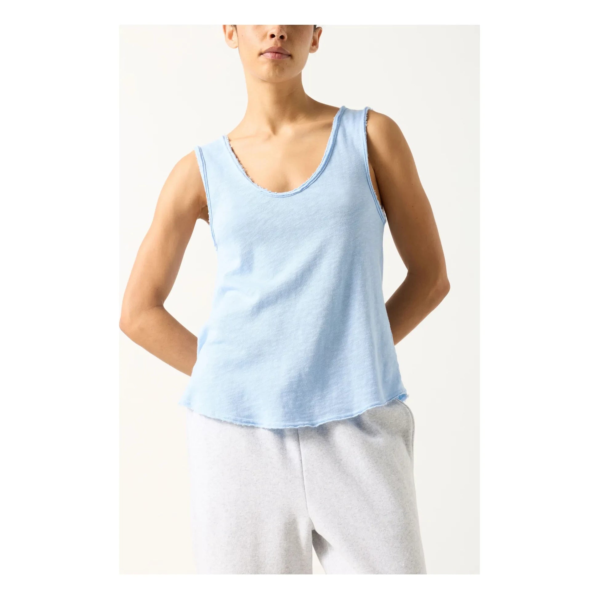 American Vintage - Sonoma Cotton tank top | Light blue