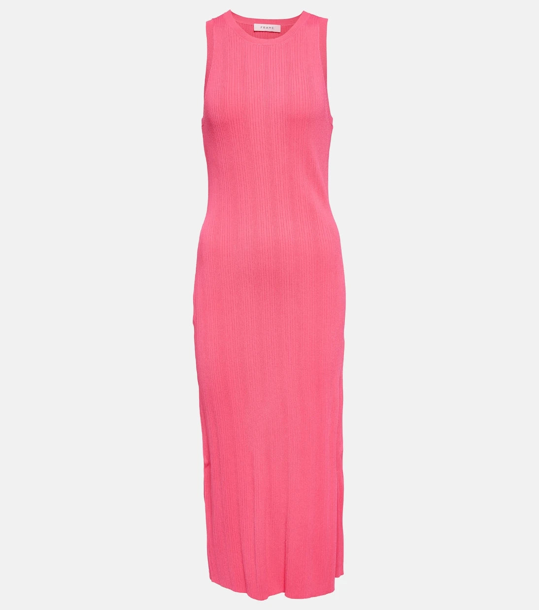 Frame - Ribbed-knit midi dress