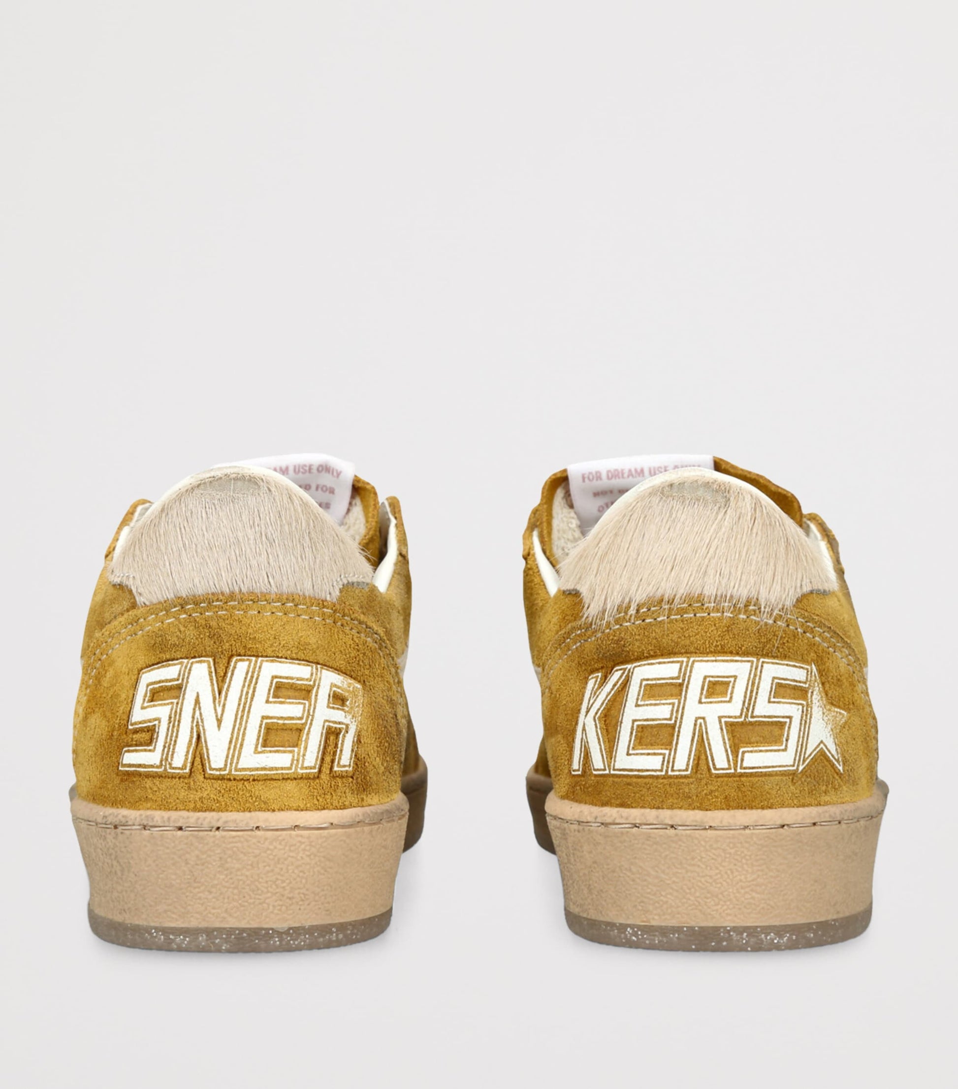 Beige Suede Ball Star Sneakers