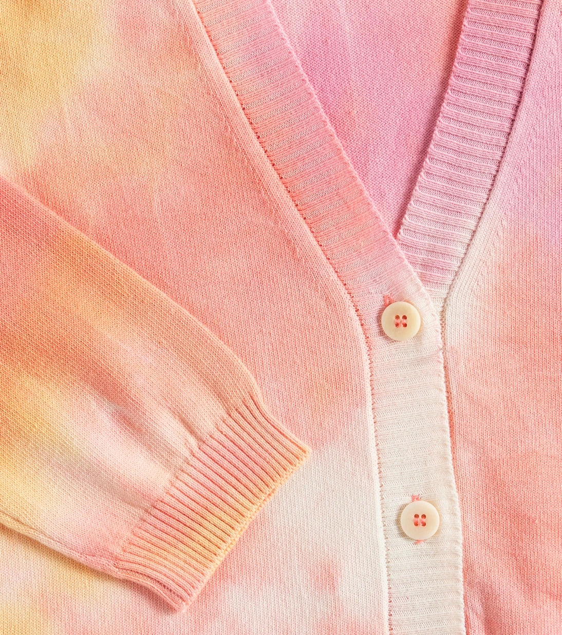 Il Gufo - Tie-dye cotton cardigan
