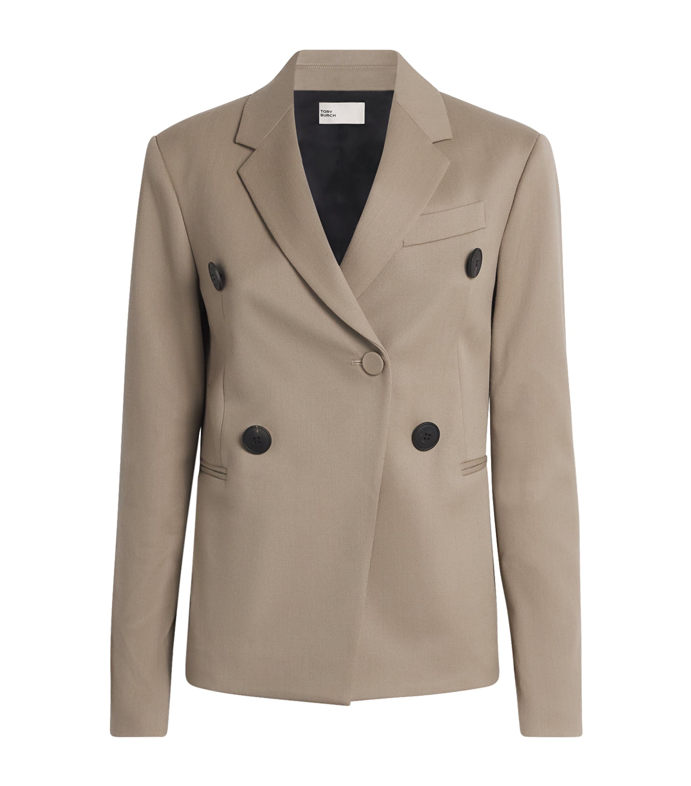 Tory Burch Grey Wool-Blend Blazer