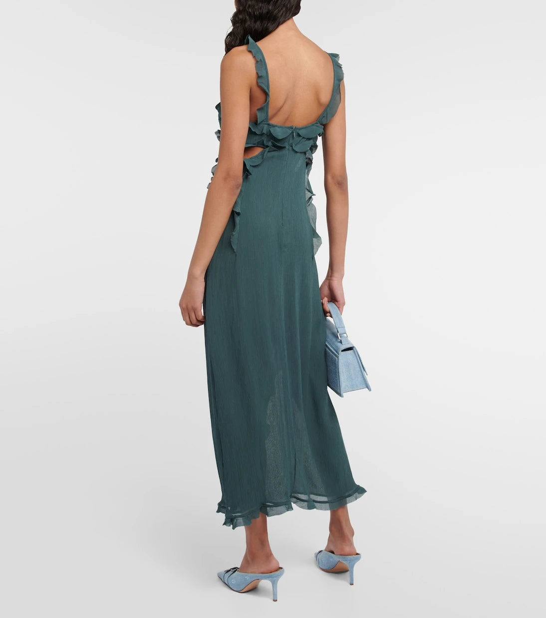 Acne Studios - Crêpe cutout midi dress