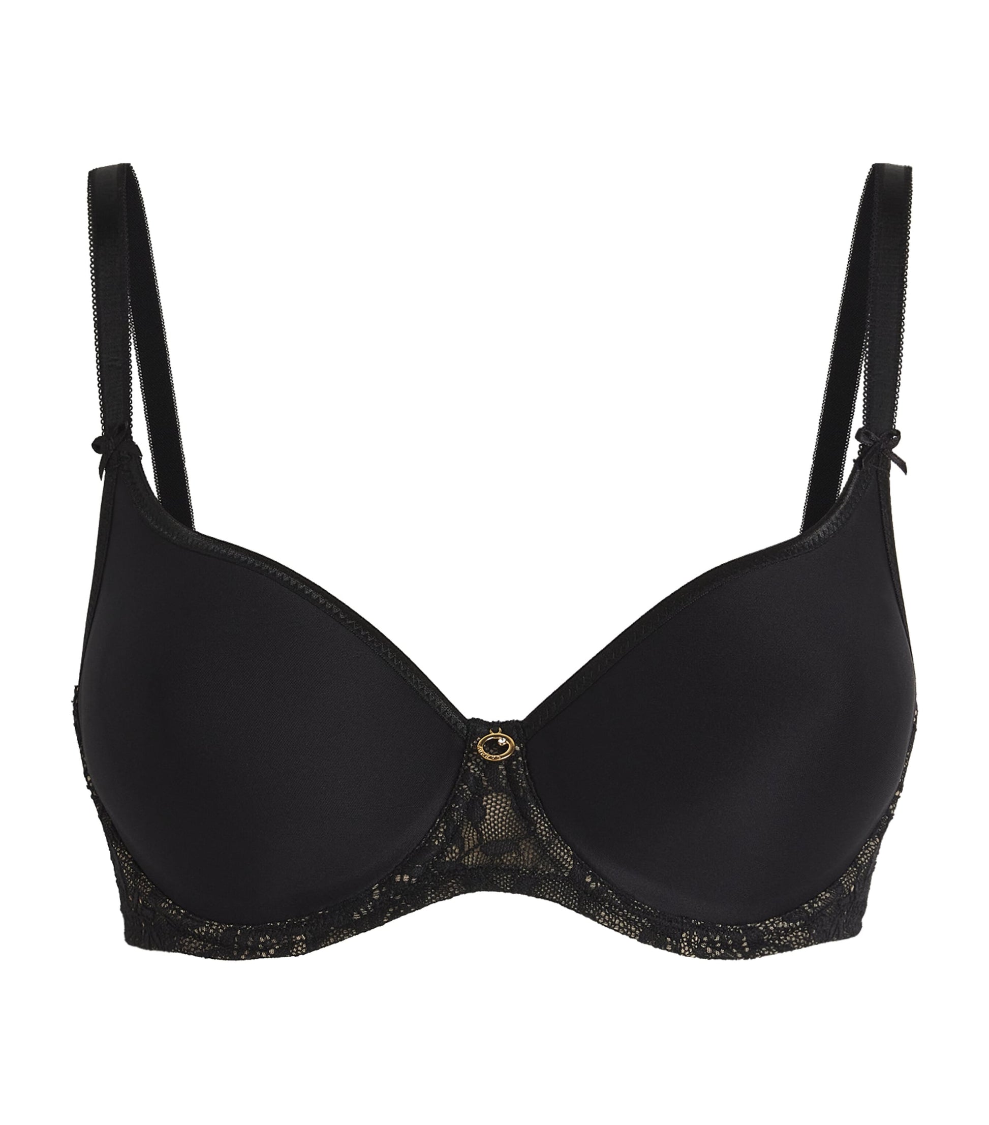 Aubade Black Lace-Trim Rosessence T-Shirt Bra