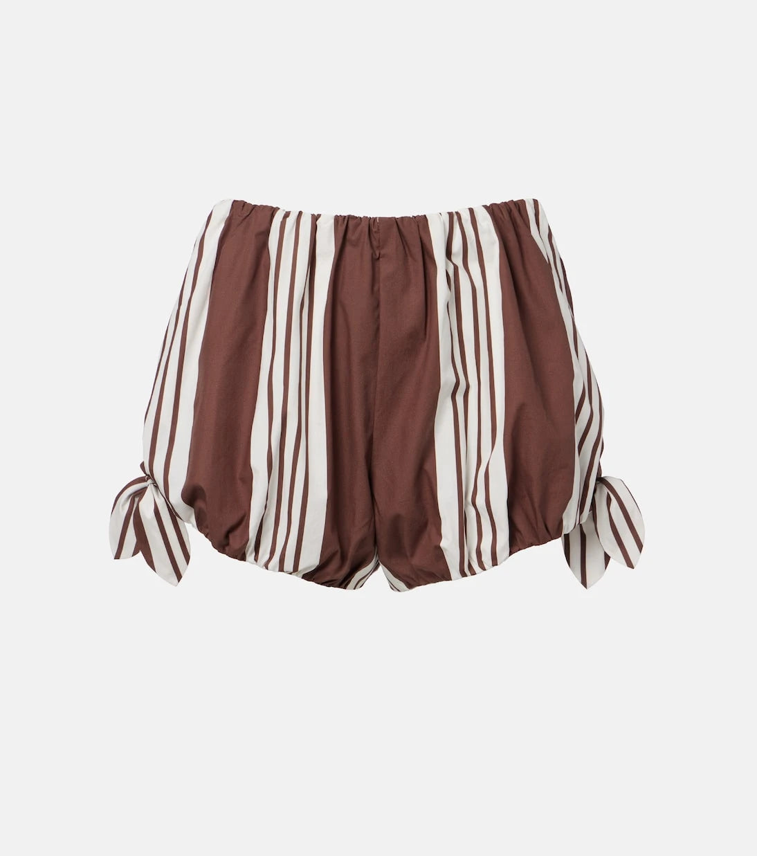Posse - Rosie striped cotton shorts