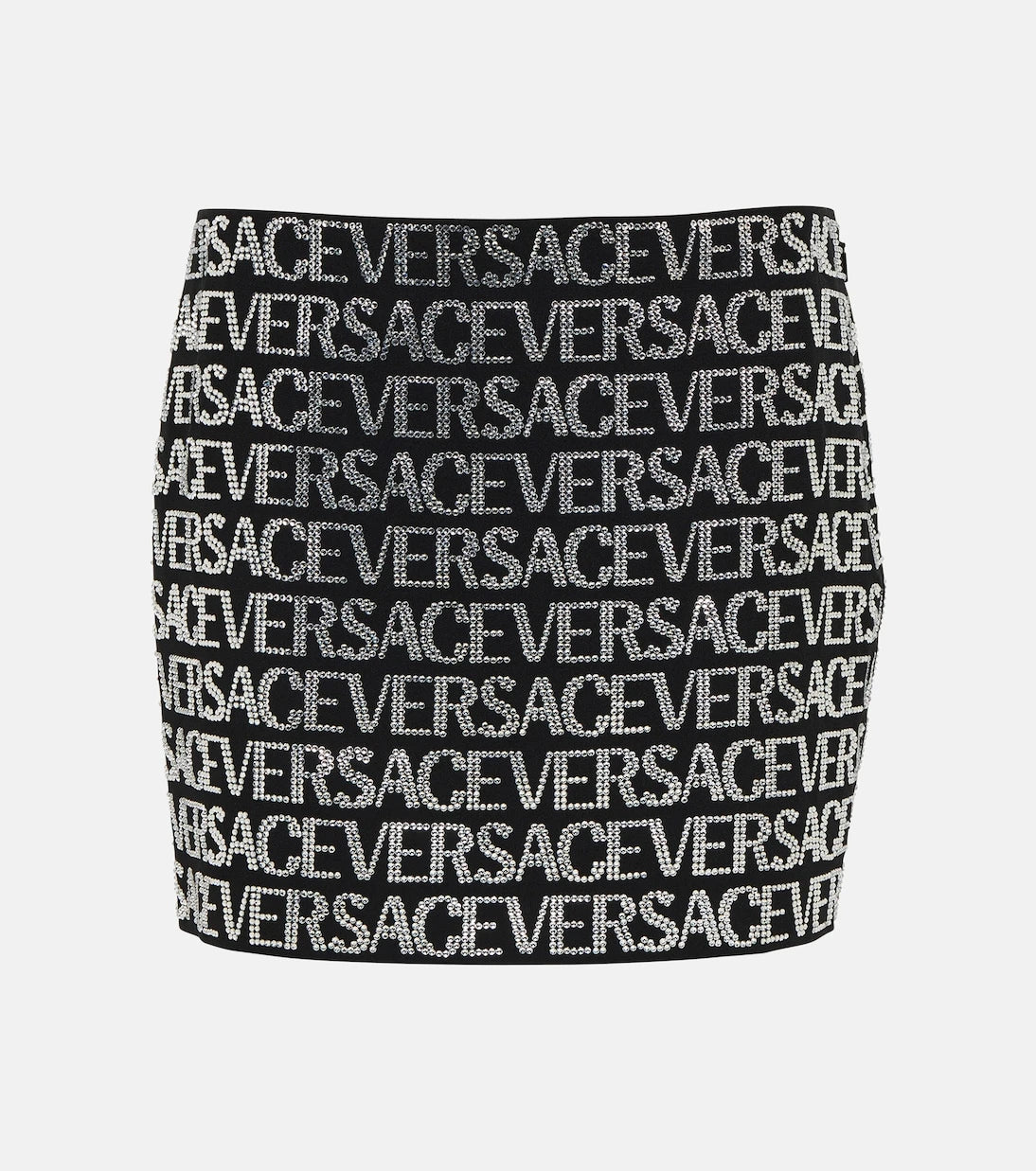 Versace - Logo embellished miniskirt