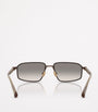 Brunello Cucinelli Titanium Rectangle Jarama Sunglasses