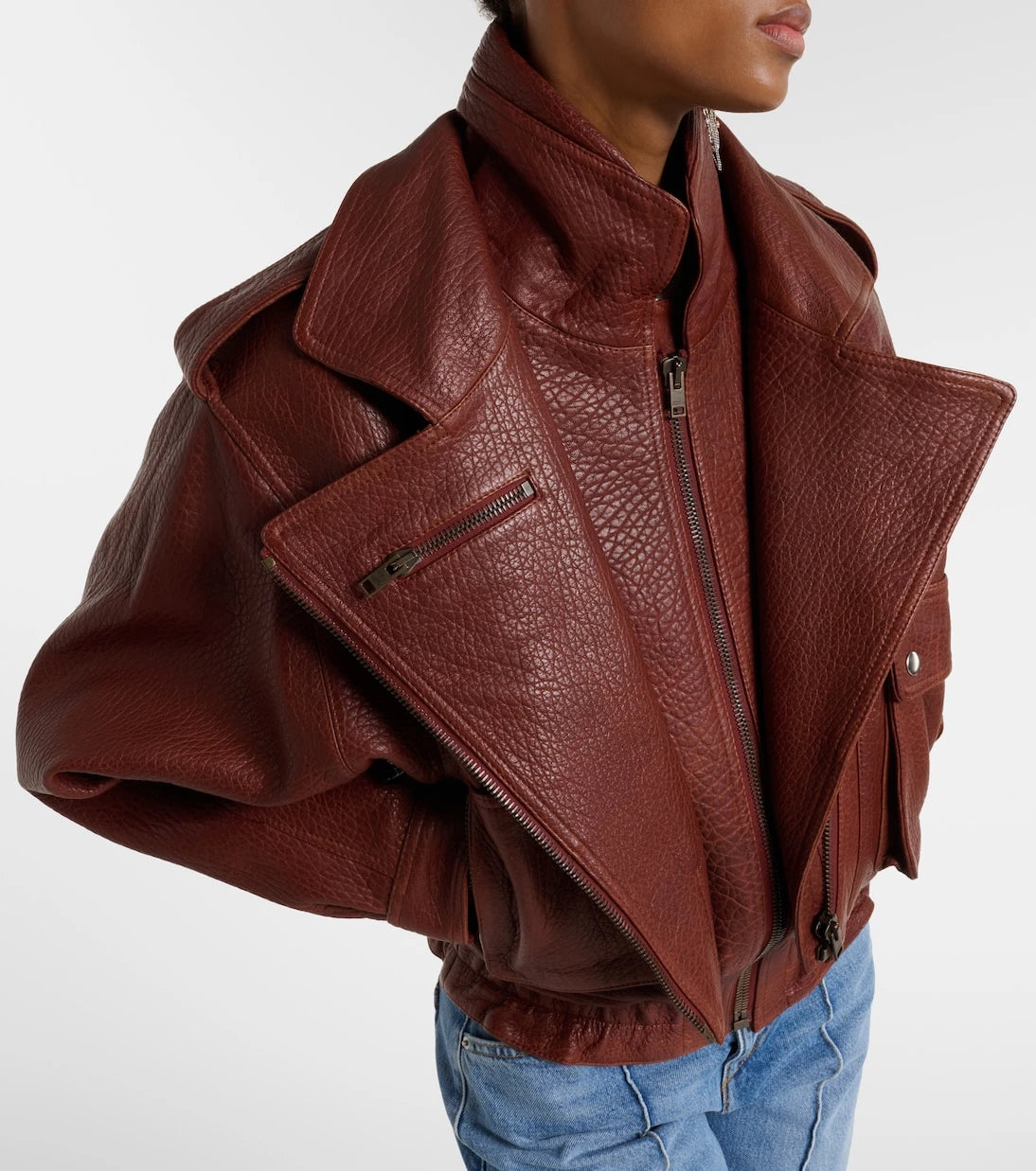 Isabel Marant - Aneli leather bomber jacket