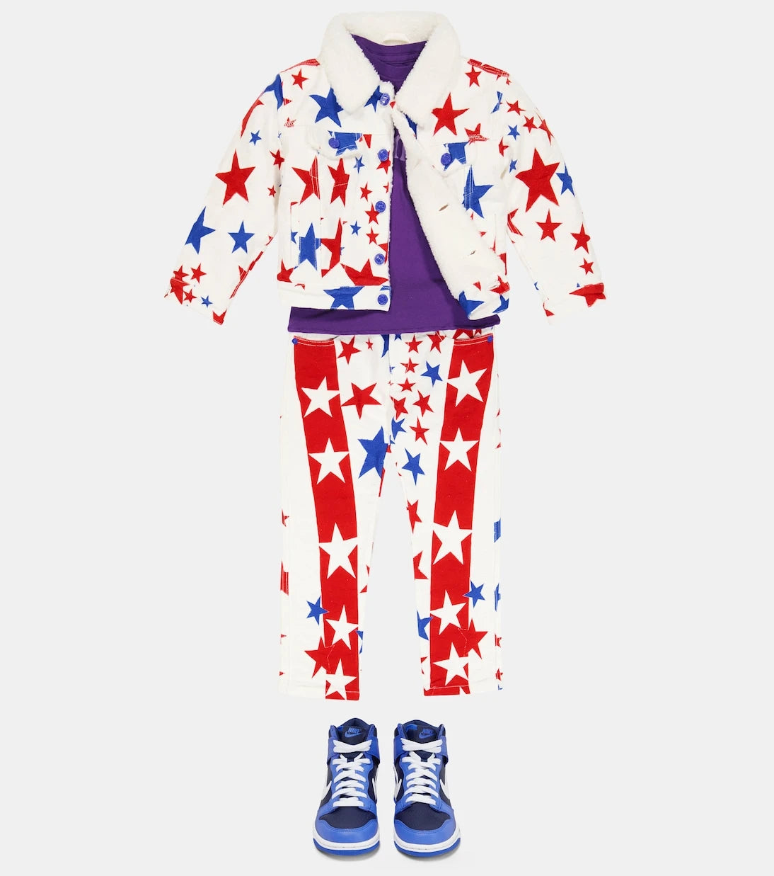 ERL Kids - Printed denim jacket