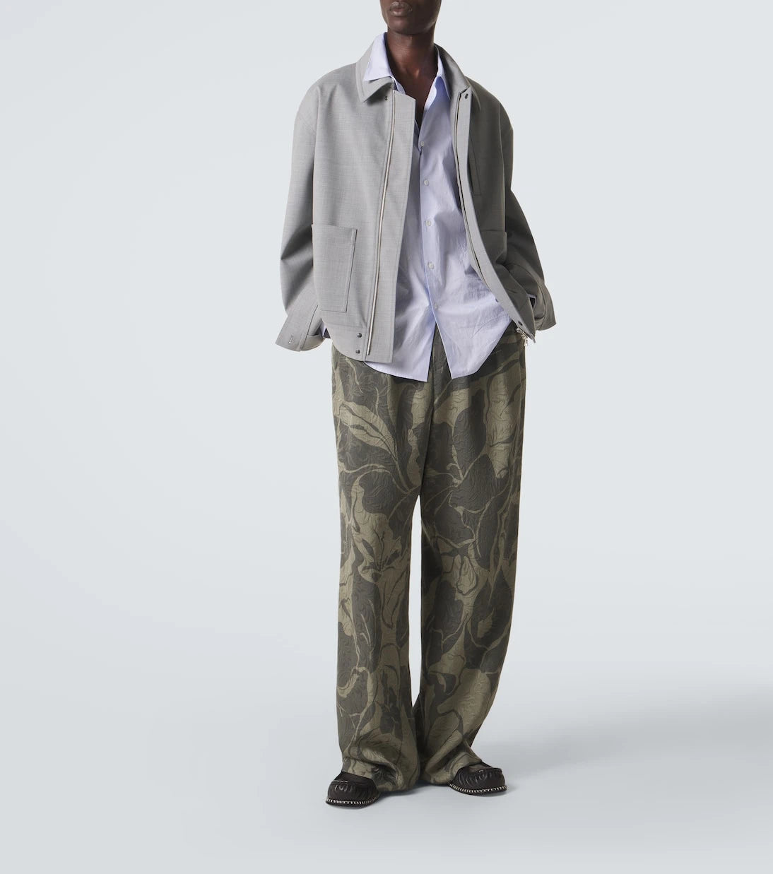 Dries Van Noten - Printed straight pants