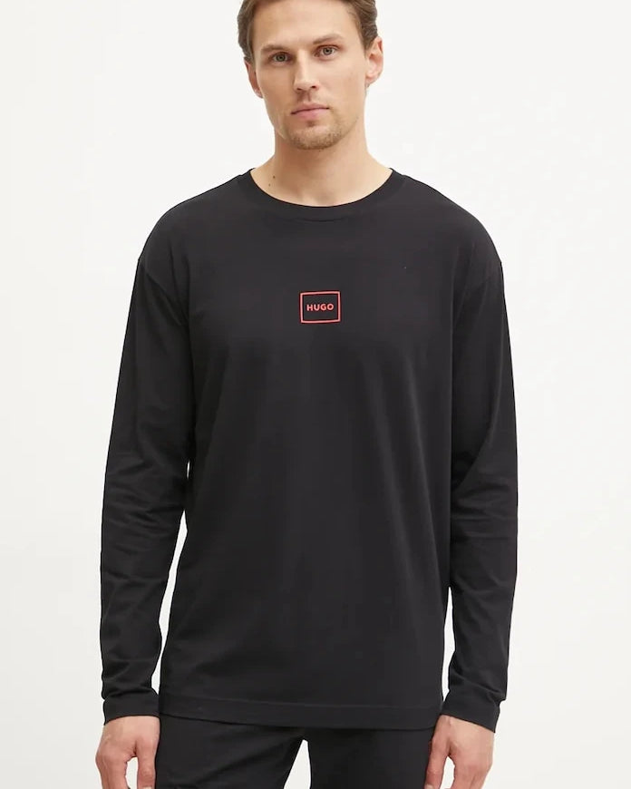 HUGO Laze Longsleeve Uzun Kollu Ev Bluzu
