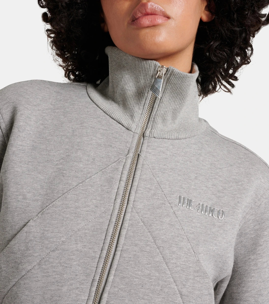 The Attico - Cotton fleece track jacket