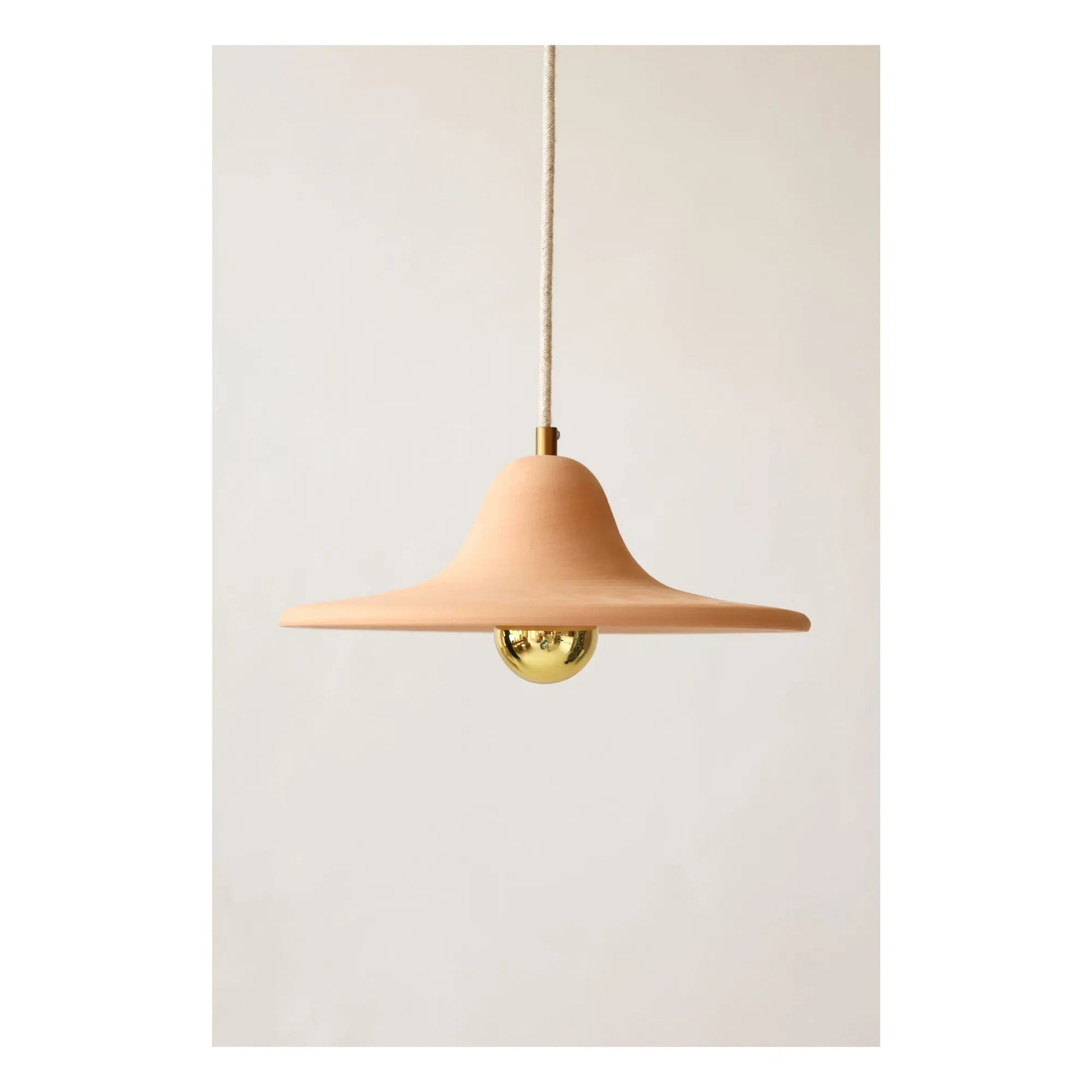 Masamé - Gigaro ceramic suspension lamp | Terracotta