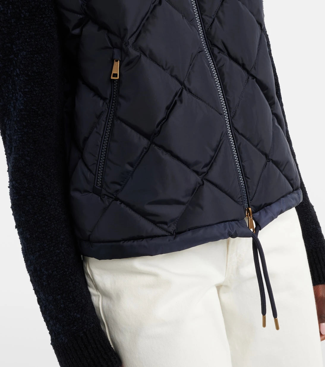 Moncler - Down-paneled cotton-blend cardigan