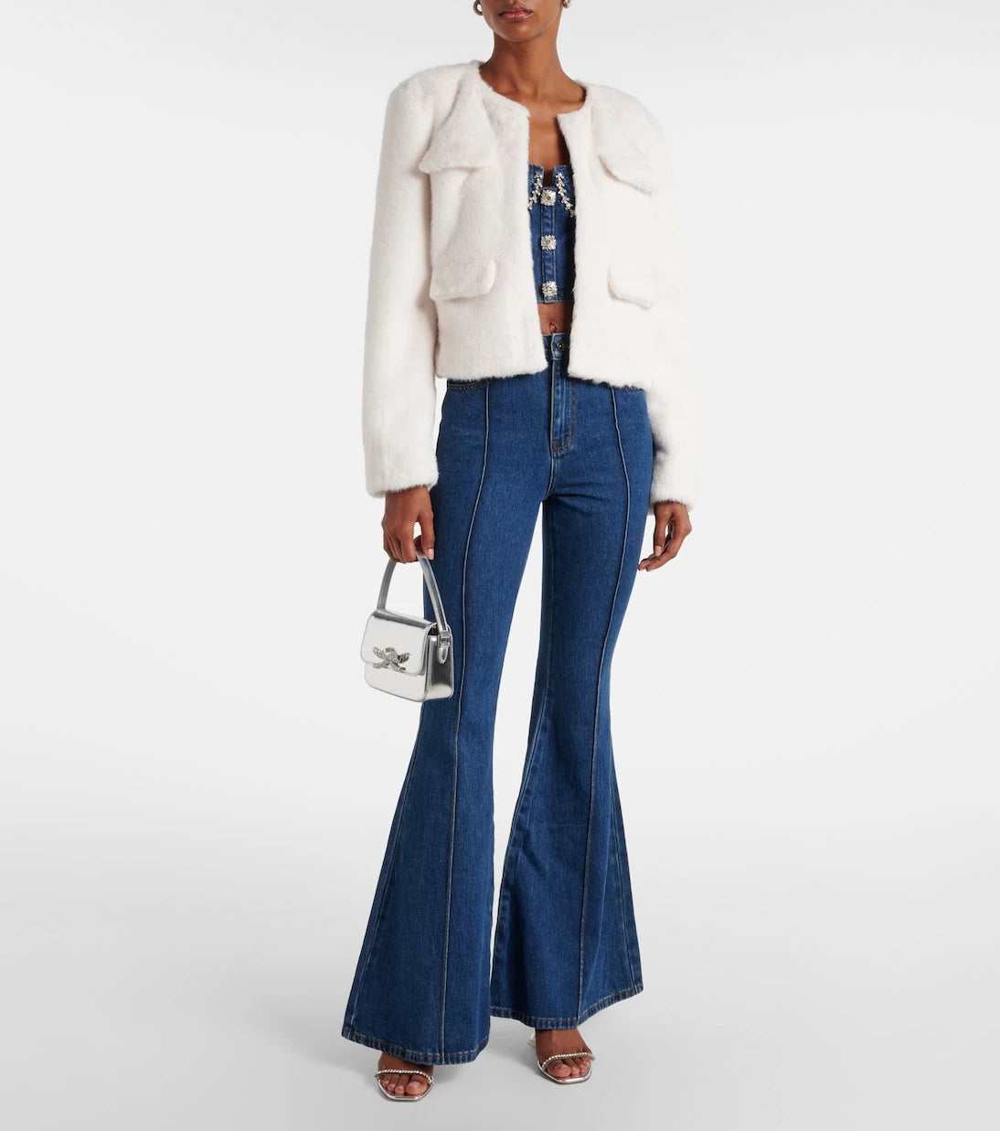 Self-Portrait - Faux shearling jacket