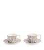 Set of 2 Renaissance Teacups and Saucers
