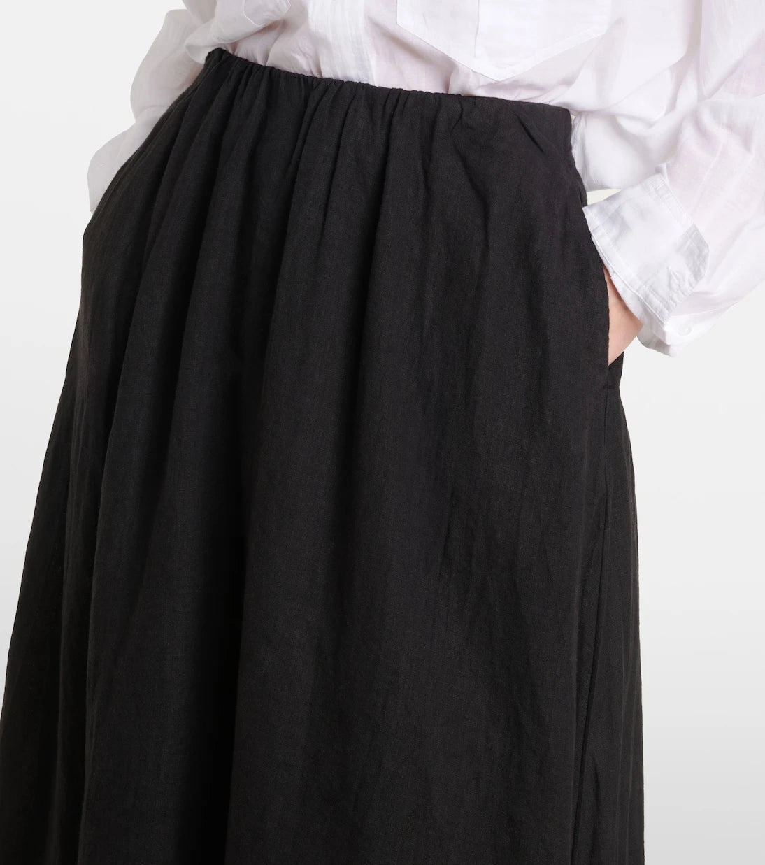 Velvet - Rachelle linen midi skirt