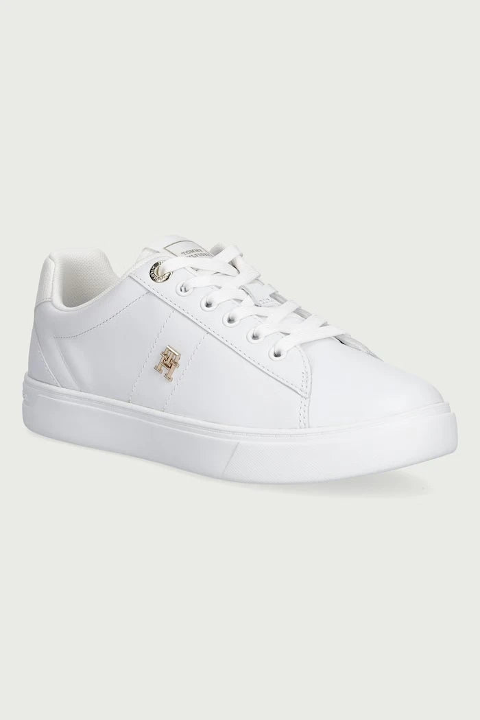 ESSENTIAL ELEVATED COURT SNEAKER kadın deri spor ayakkabı